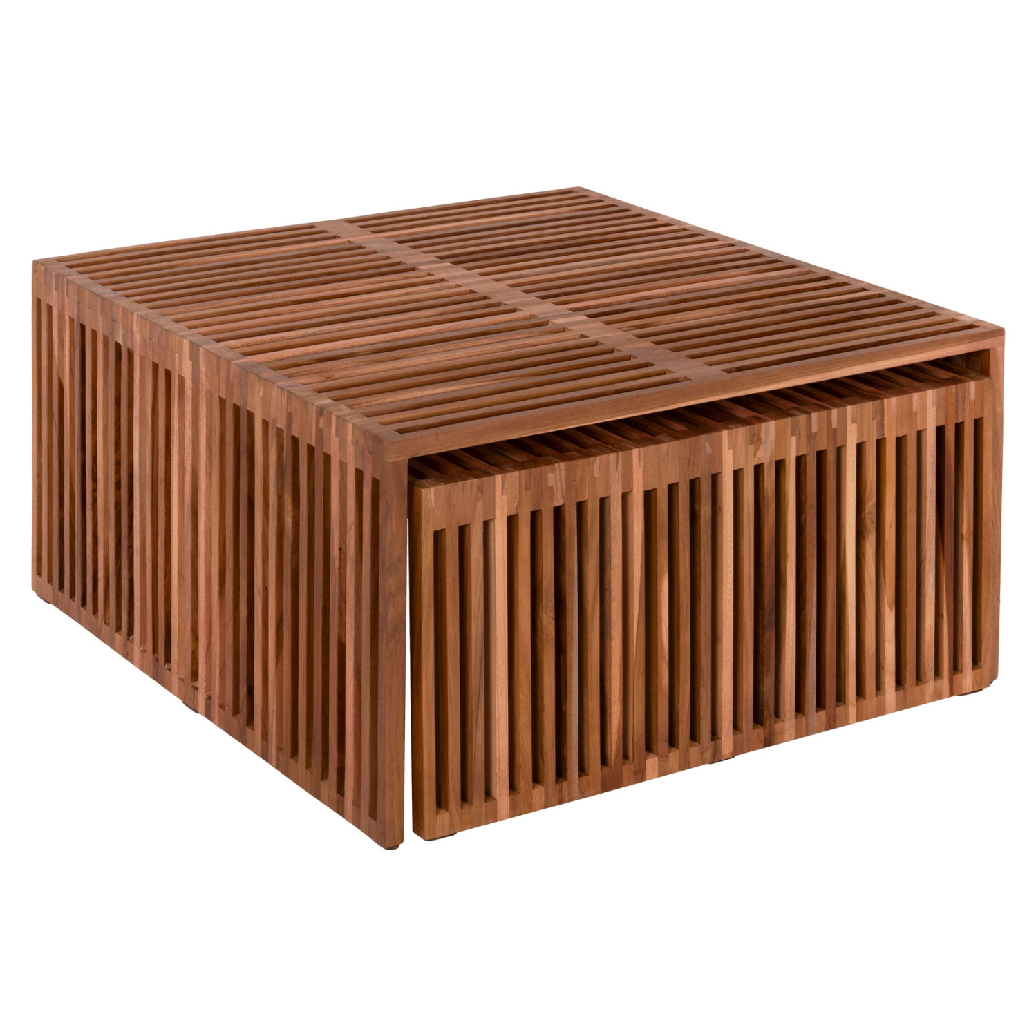 ΣΕΤ ΤΡΑΠΕΖΙΑ ΣΑΛΟΝΙΟΥ NYA HM9546 ΞΥΛΟ ΤΕΑΚ ΣΕ ΦΥΣΙΚΟ ΧΡΩΜΑ 86x79x46Y εκ. - Image 4