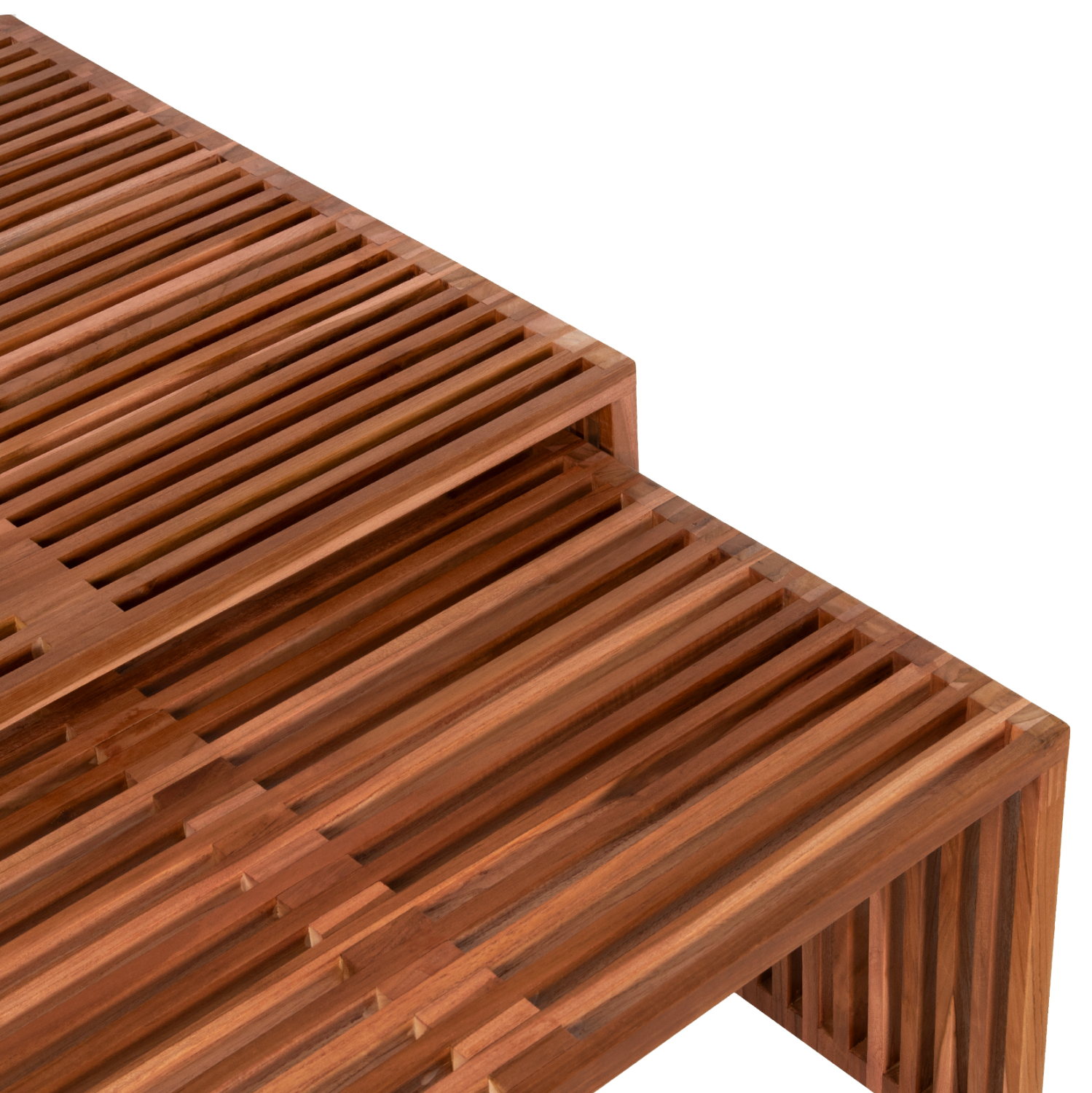 ΣΕΤ ΤΡΑΠΕΖΙΑ ΣΑΛΟΝΙΟΥ NYA HM9546 ΞΥΛΟ ΤΕΑΚ ΣΕ ΦΥΣΙΚΟ ΧΡΩΜΑ 86x79x46Y εκ. - Image 5