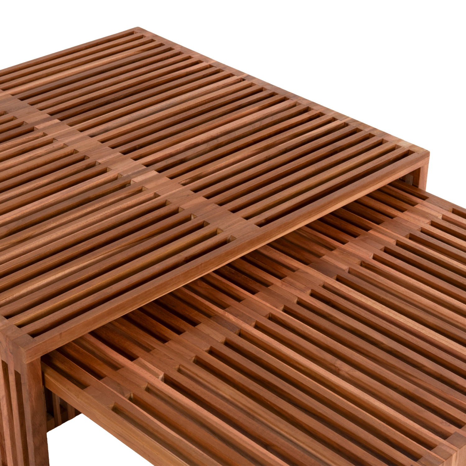 ΣΕΤ ΤΡΑΠΕΖΙΑ ΣΑΛΟΝΙΟΥ NYA HM9546 ΞΥΛΟ ΤΕΑΚ ΣΕ ΦΥΣΙΚΟ ΧΡΩΜΑ 86x79x46Y εκ. - Image 7