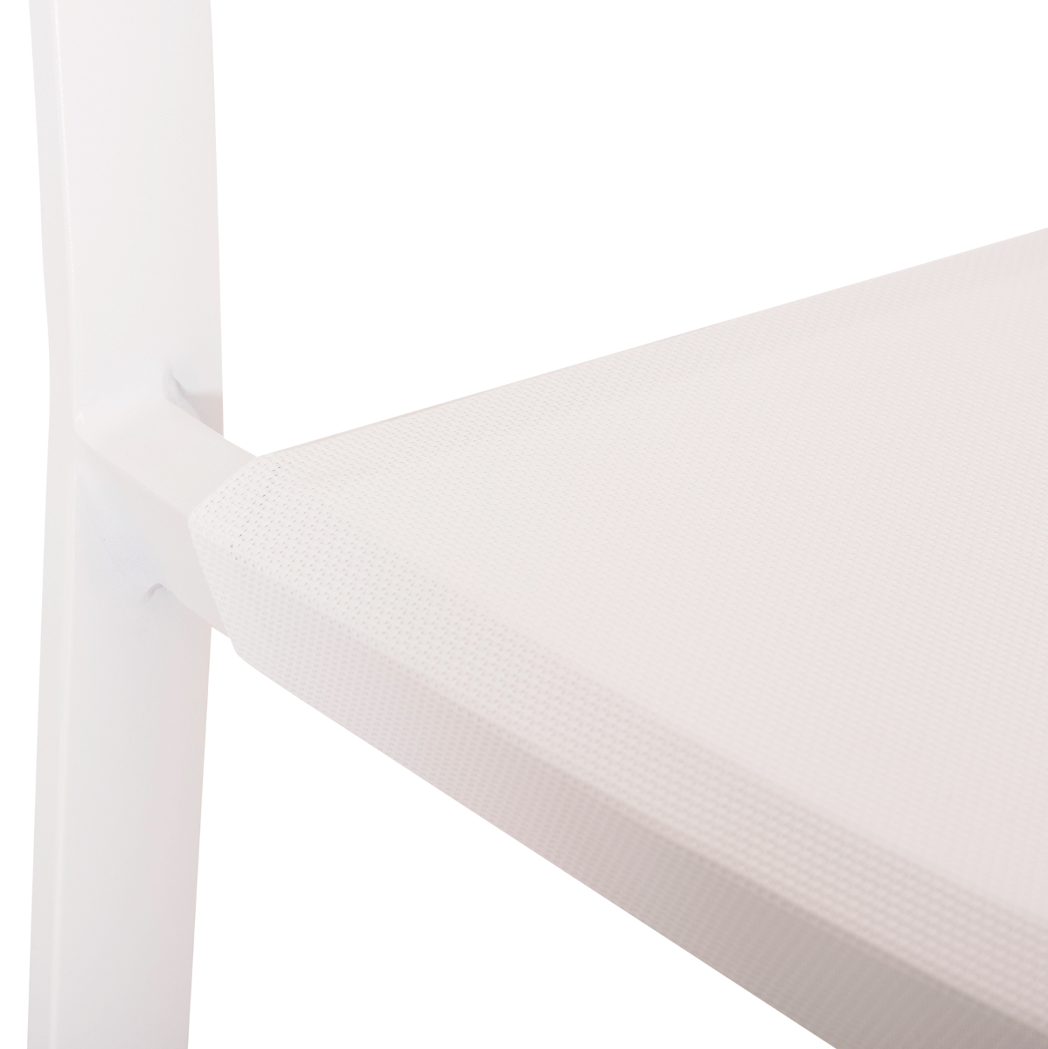 ΣΚΑΜΠΟ ΑΛΟΥΜΙΝΙΟΥ HM5892.12 ΜΕΣΑΙΟΥ ΥΨΟΥΣ RATTAN & TEXTLINE ΛΕΥΚΟ ΜΠΕΖ 55x56,5x99Y - Image 7