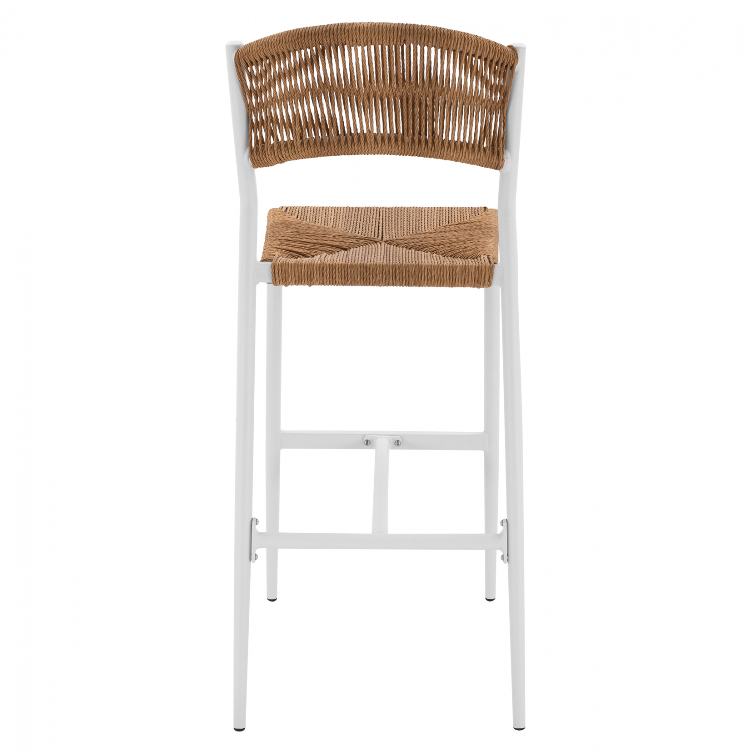 ΣΚΑΜΠΟ BAR ΑΛΟΥΜΙΝΙΟΥ ΛΕΥΚO ΜΕ ΣΧΟΙΝΙ PE ΜΠΕΖ HM5789.01 45,5x56x111 εκ. - Image 5