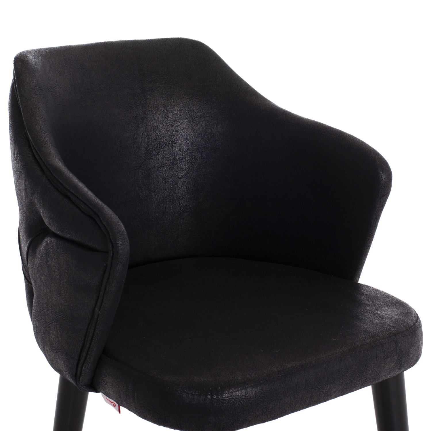 ΣΚΑΜΠΟ BAR ΕΠΑΓΓΕΛΜΑΤΙΚΟ ALONZO HM9281.14 Τ.NUBUCK ΜΑΥΡΟ ΞΥΛΙΝΟ 50x62x108,5Υεκ. - Image 6