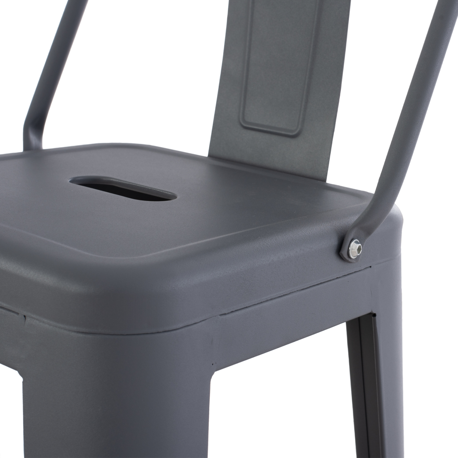 ΣΚΑΜΠΟ BAR ΜΕΤΑΛΛΙΚΟ MELITA ME ΠΛΑΤΗ ΓΚΡΙ HM8643.10 43Χ43Χ100εκ. - Image 8