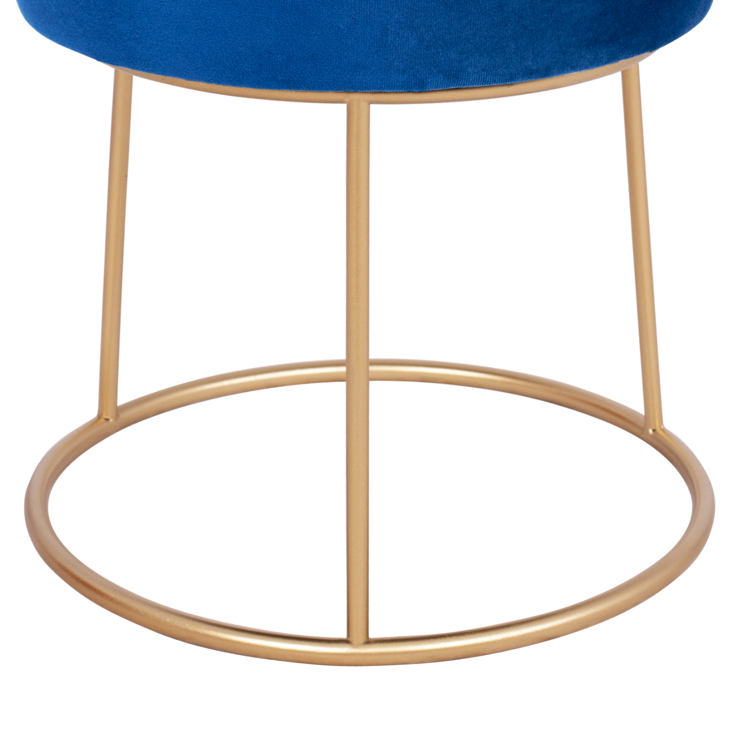 ΣΚΑΜΠΟ KARLO HM8411.08 ΜΠΛΕ ΒΕΛΟΥΔΟ ΜΕ ΧΡΥΣΗ ΒΑΣΗ Φ36x38Υ εκ. - Image 4