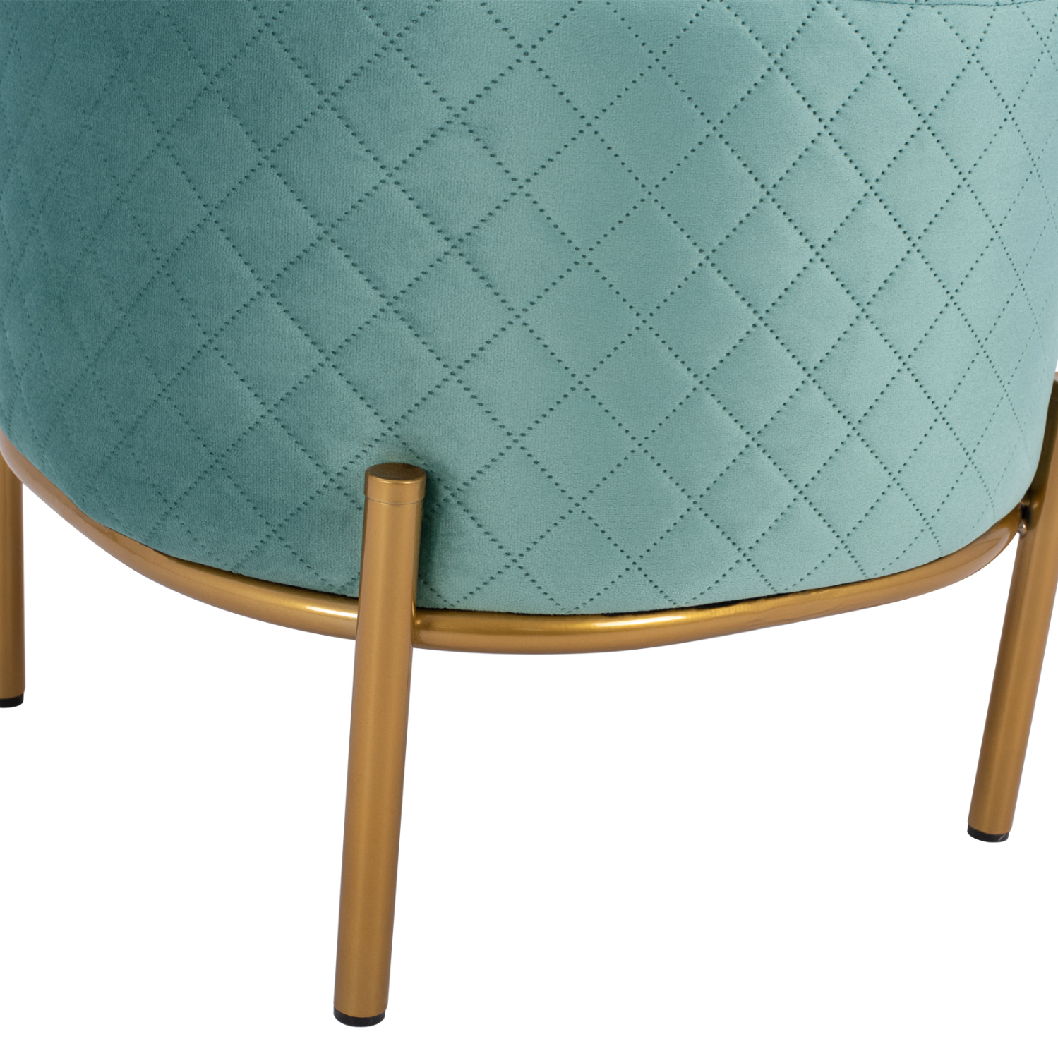 ΣΚΑΜΠΟ SINTA HM8638.07 ΑΠΟ ΦΥΣΤΙΚΙ ΒΕΛΟΥΔΟ ΜΕ ΧΡΥΣΗ ΒΑΣΗ 42x42x38Υ εκ. - Image 4