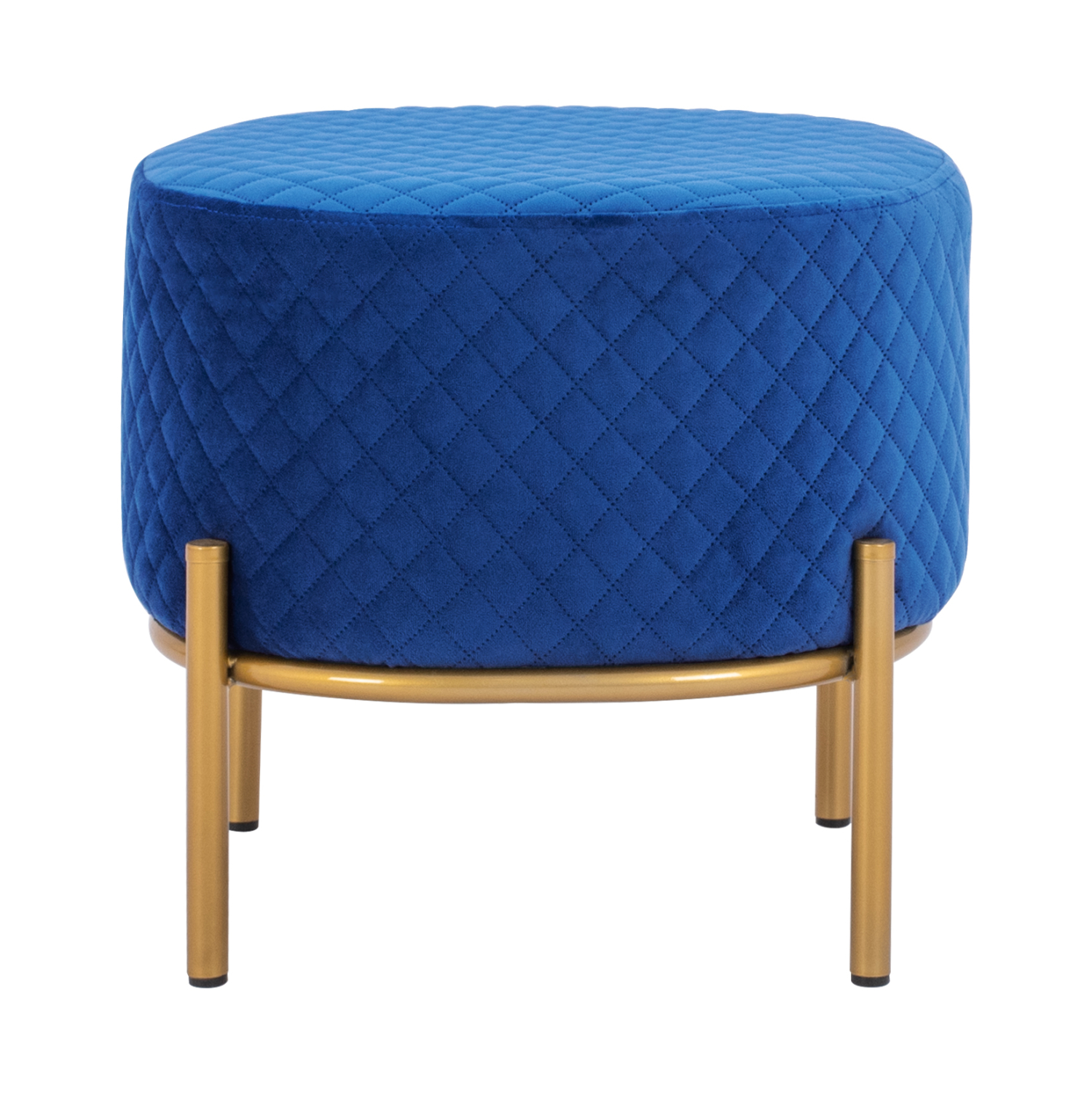 ΣΚΑΜΠΟ SINTA HM8638.08 ΑΠΟ ΜΠΛΕ ΒΕΛΟΥΔΟ ΜΕ ΧΡΥΣΗ ΒΑΣΗ 42x42x38Υ εκ. - Image 3