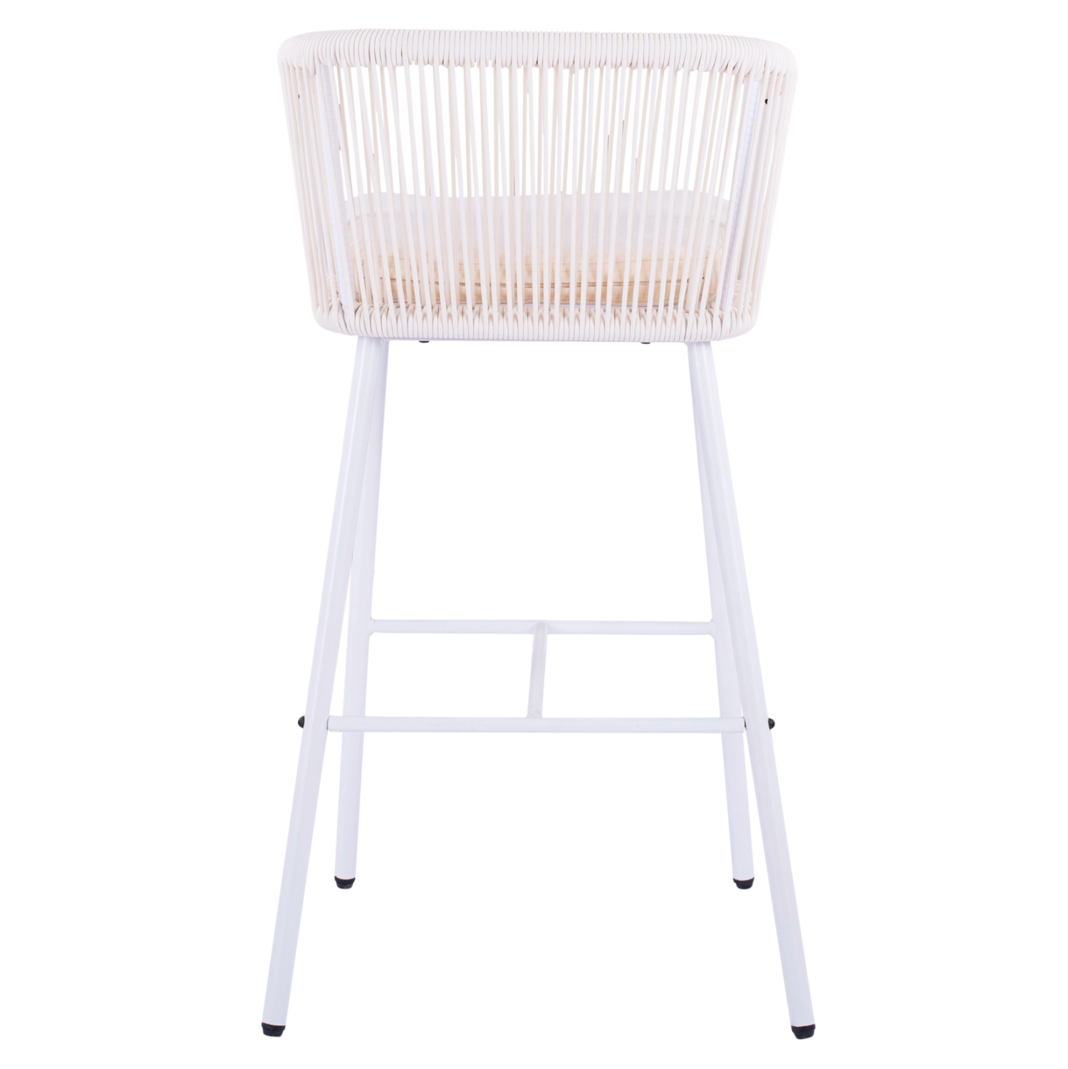 ΣΚΑΜΠΟ BROGAN ΜΕ ΜΕΤΑΛΛΙΚΟ ΣΚΕΛΕΤΟ ΚΑΙ ΣΧΟΙΝΙ ΛΕΥΚΟ HM5714.03 46x54x101 εκ. - Image 5