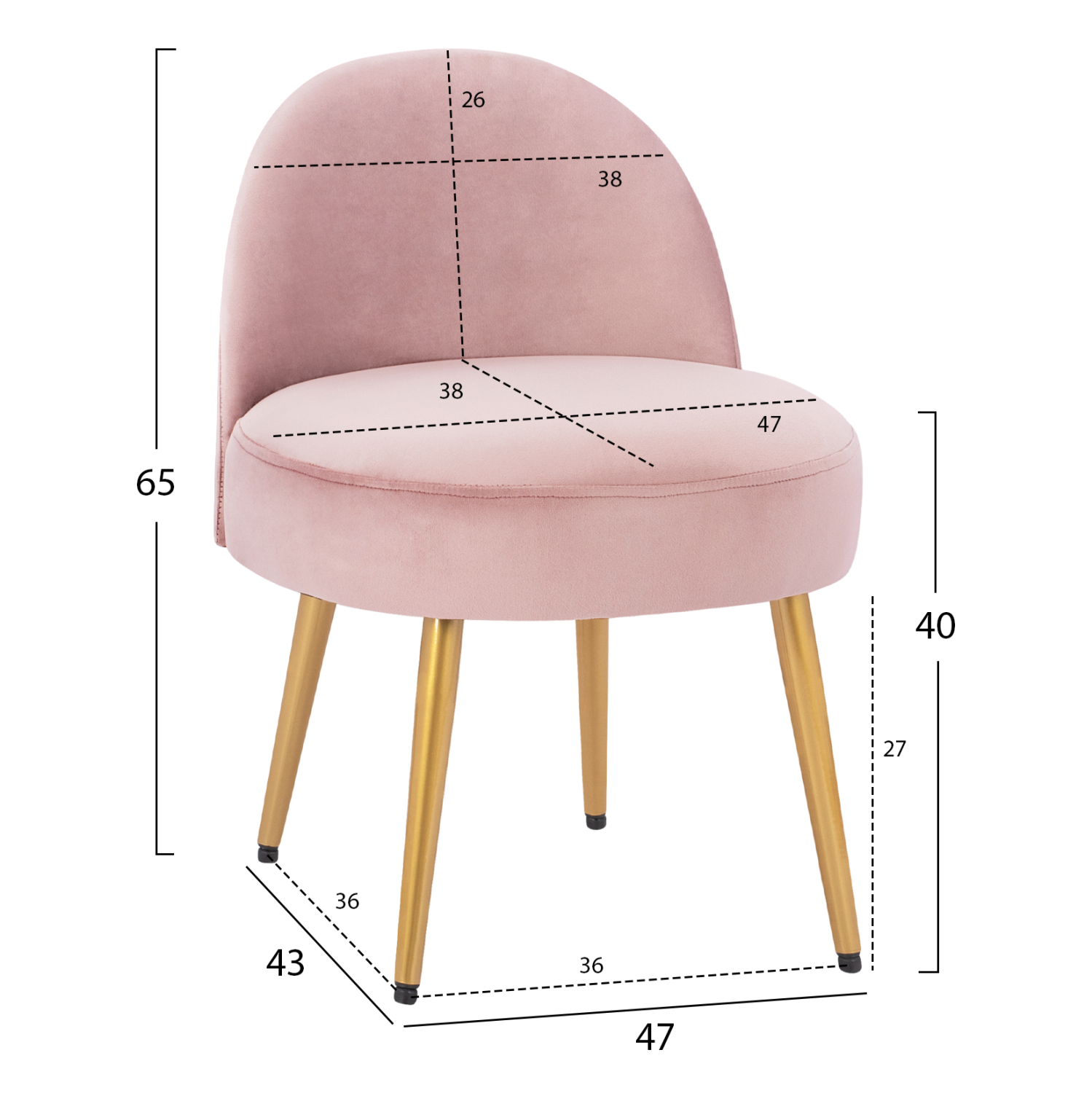 ΣΚΑΜΠΟ ΜΕ ΠΛΑΤΗ YASMINE ΑΠΟ ΣΑΠΙΟ ΜΗΛΟ ΒΕΛΟΥΔΟ & ΧΡΥΣΑ ΠΟΔΙΑ HM8395.12 47x43x65Υ εκ. - Image 2