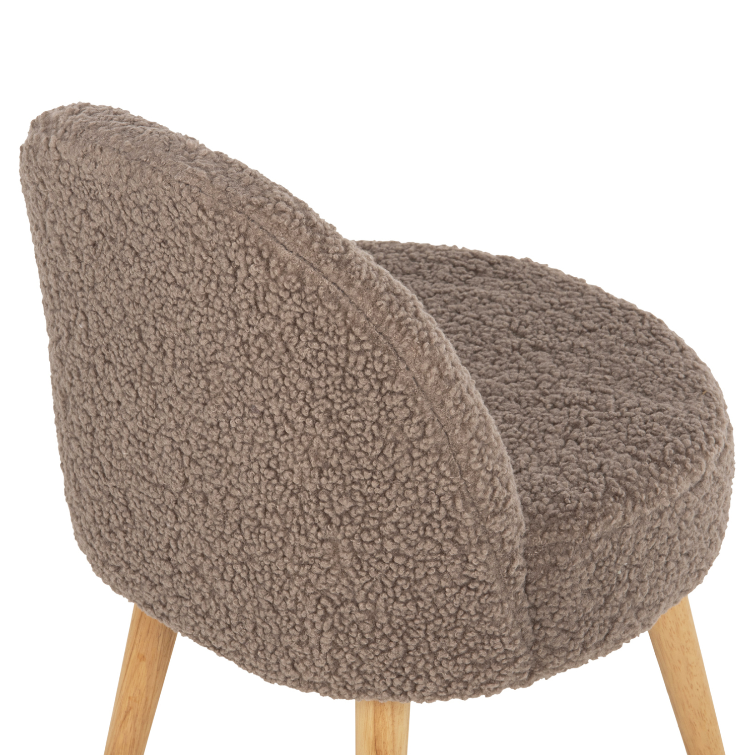 ΣΚΑΜΠΟ ΜΕ ΠΛΑΤΗ YASMINE ΜΠΟΥΚΛΕ ΥΦΑΣΜΑ ΑΝΟΙΧΤΟ ΚΑΦΕ HM8395.25 47x46x64,5Y εκ. - Image 8