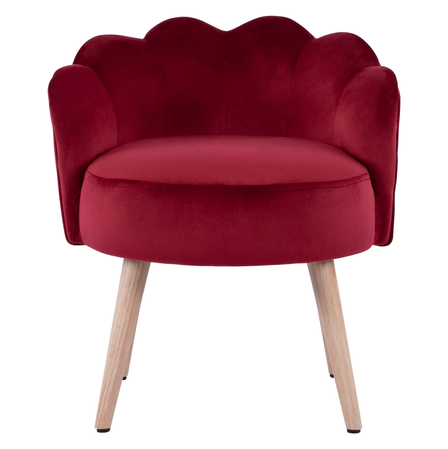 ΣΚΑΜΠΟ ΜΕ ΠΛΑΤΗ ELISE HM8628.06 ΑΠΟ ΚΟΚΚΙΝΟ ΒΕΛΟΥΔΟ 55x52x60Υ εκ. - Image 3