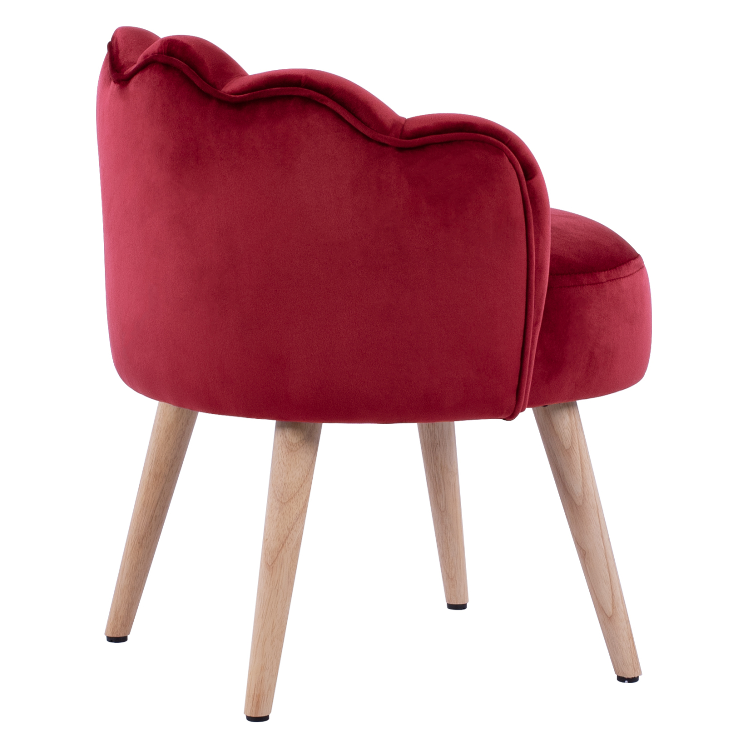 ΣΚΑΜΠΟ ΜΕ ΠΛΑΤΗ ELISE HM8628.06 ΑΠΟ ΚΟΚΚΙΝΟ ΒΕΛΟΥΔΟ 55x52x60Υ εκ. - Image 4