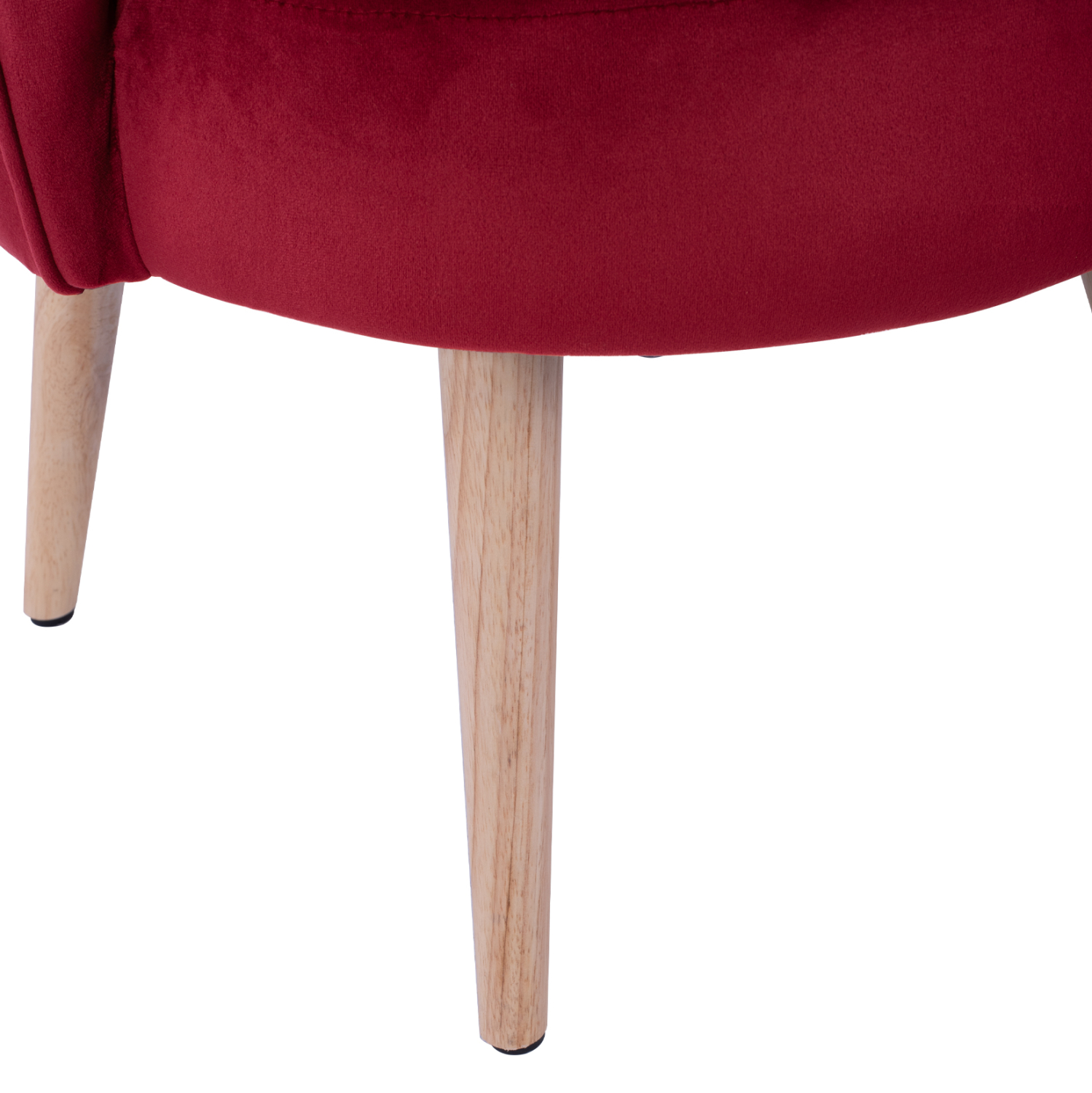 ΣΚΑΜΠΟ ΜΕ ΠΛΑΤΗ ELISE HM8628.06 ΑΠΟ ΚΟΚΚΙΝΟ ΒΕΛΟΥΔΟ 55x52x60Υ εκ. - Image 8