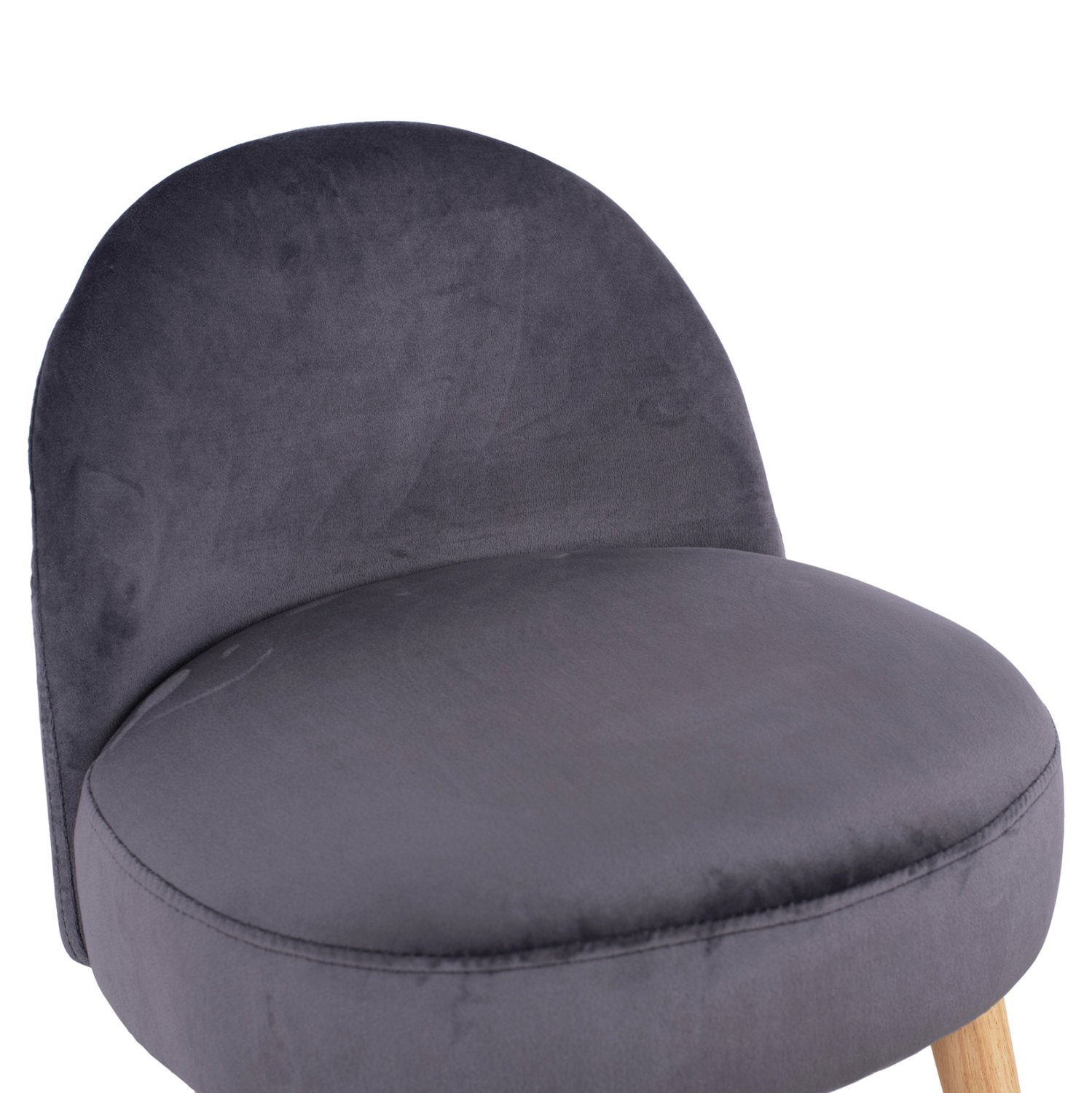 ΣΚΑΜΠΟ ΜΕ ΠΛΑΤΗ YASMINE ΓΚΡΙ ΒΕΛΟΥΔΟ HM8395.01 47x43x63,5Υ εκ.εκ. - Image 6