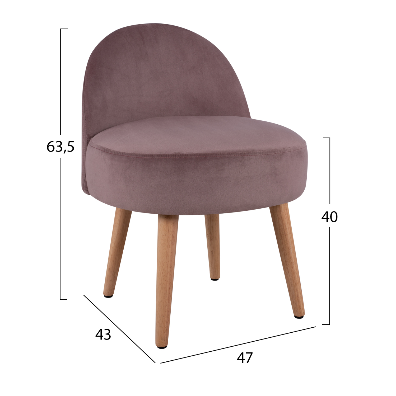 ΣΚΑΜΠΟ ΜΕ ΠΛΑΤΗ YASMINE ΣΑΠΙΟ ΜΗΛΟ ΒΕΛΟΥΔΟ HM8395.02 47x43x63,5Υ εκ. - Image 2