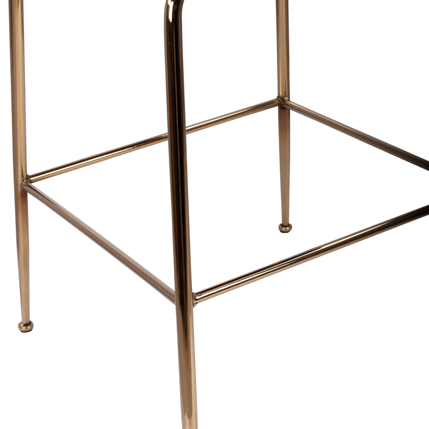 ΣΚΑΜΠΟ ΜΕΣΑΙΟΥ ΥΨΟΥΣ NORA HM8524.02 ΒΕΛΟΥΔΟ ΣΑΠΙΟ ΜΗΛΟ & ΧΡΥΣΟ ΜΕΤΑΛΛΙΚΟ ΣΚΕΛΕΤΟ 48x61x103 εκ. - Image 8