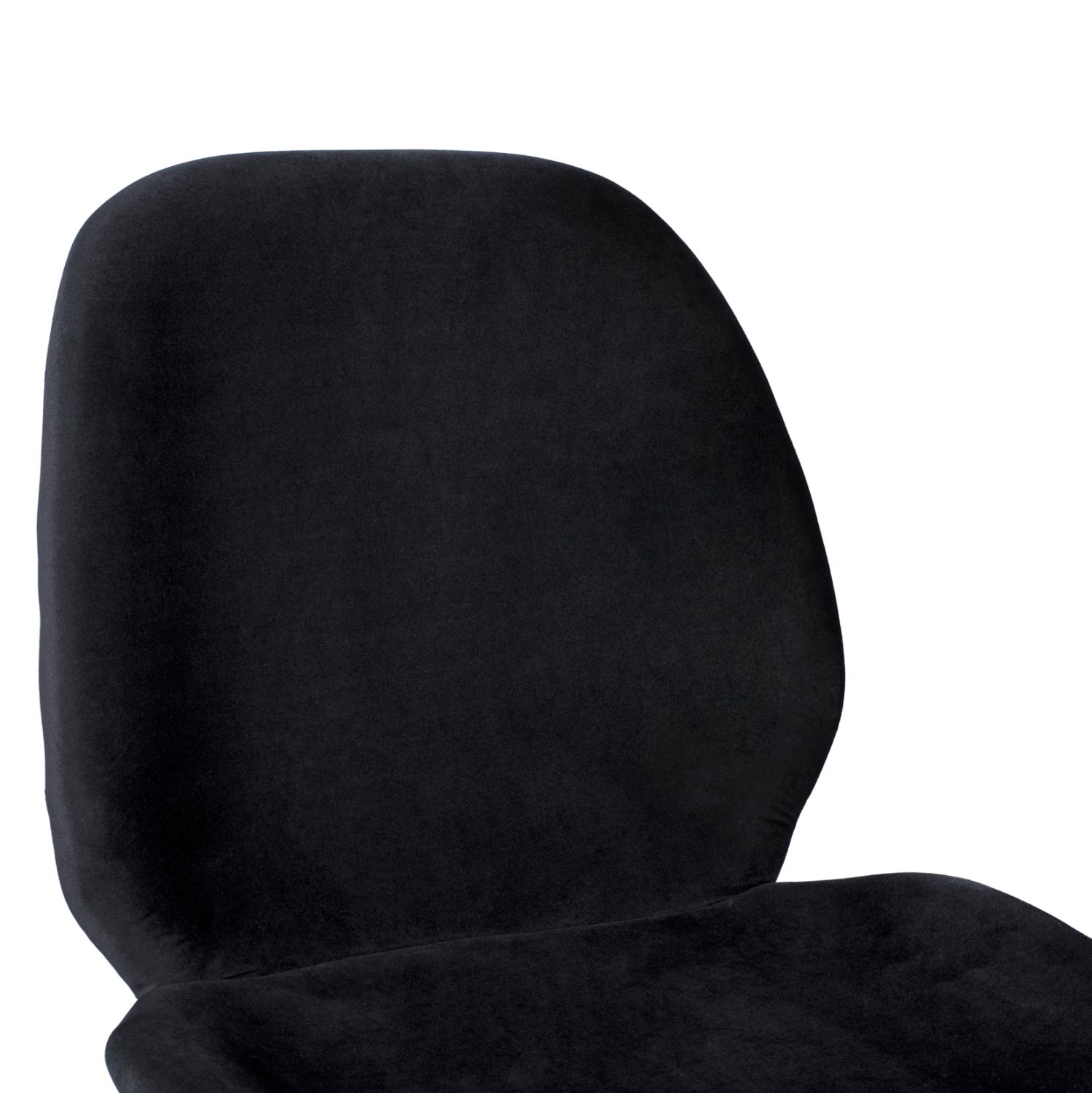 ΣΚΑΜΠΟ ΜΕΣΑΙΟΥ ΥΨΟΥΣ NORA HM8524.04 ΒΕΛΟΥΔΟ ΜΑΥΡΟ & ΧΡΥΣΟ ΜΕΤΑΛΛΙΚΟ ΣΚΕΛΕΤΟ 48x61x103Υ εκ. - Image 6