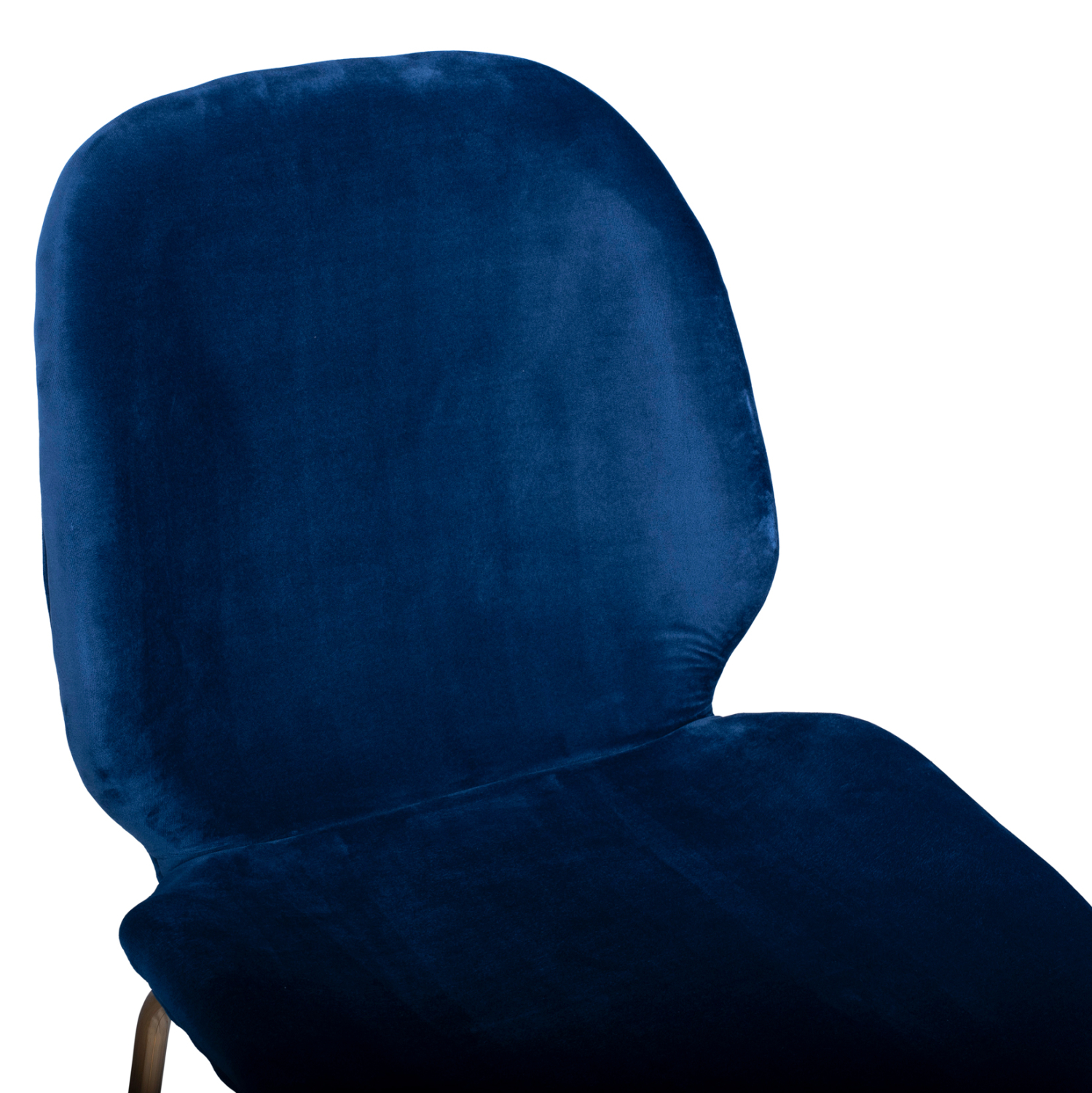 ΣΚΑΜΠΩ ΜΕΣΑΙΟΥ ΥΨΟΥΣ NORA HM8524.08 ΒΕΛΟΥΔΟ ΜΠΛΕ & ΧΡΥΣΟ ΜΕΤΑΛΛΙΚΟ ΣΚΕΛΕΤΟ 48x61x103 εκ. - Image 6