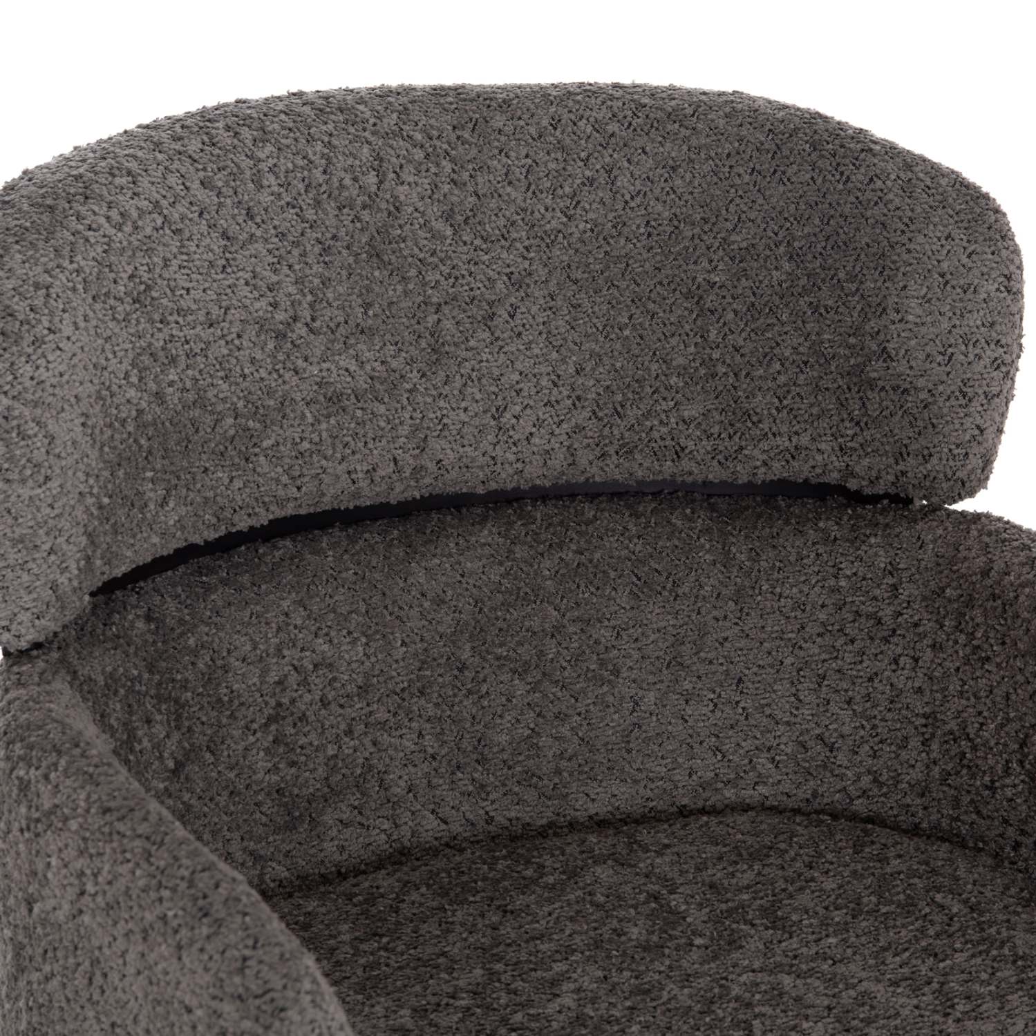 ΣΚΑΜΠΟ ΜΕΣ. ΥΨΟΥΣ WOLF HM8584.01 ΓΚΡΙ ΥΦΑΣΜΑ ΜΠΟΥΚΛΕ-ΜΕΤΑΛΛΙΚΑ ΠΟΔΙΑ 56x56x96Yεκ. - Image 6