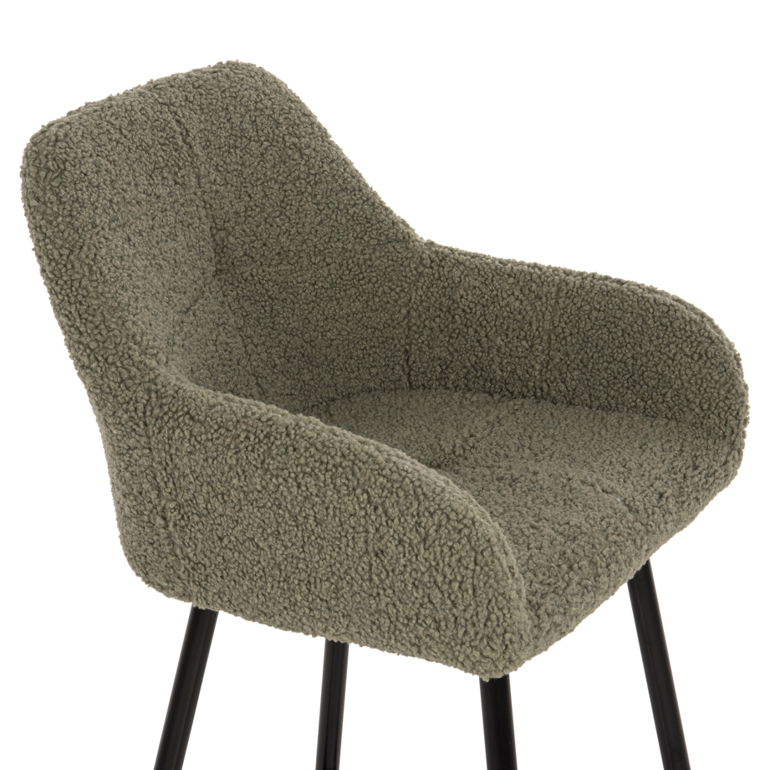 ΣΚΑΜΠΟ ΜΕΣ. ΥΨΟΥΣ STRIKE HM8592.03 ΥΦΑΣΜΑ TEDDY ΦΙΣΤΙΚΙ-ΜΑΥΡΑ ΠΟΔΙΑ 50x50x94,5Υεκ. - Image 6