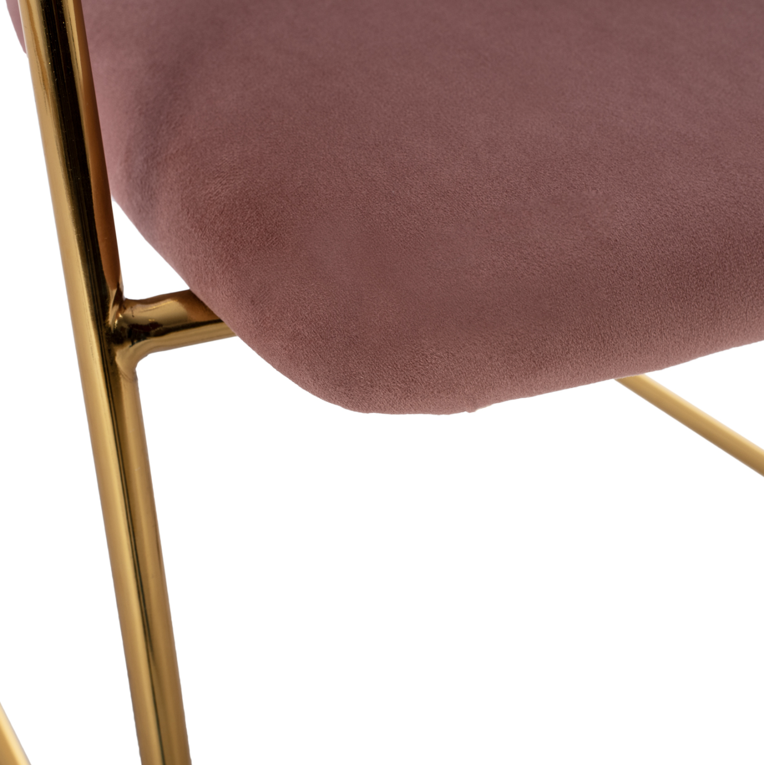 ΣΚΑΜΠΟ ΜΕΣΑΙΟΥ ΥΨΟΥΣ KELSO HM8735.02 ΒΕΛΟΥΔΟ ΣΑΠΙΟ ΜΗΛΟ ΕΠΙΧΡΥΣΟ ΣΚΕΛΕΤΟ 54x58x95Υ εκ. - Image 8