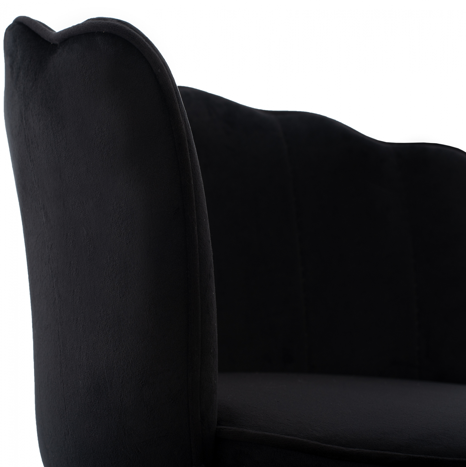 ΣΚΑΜΠΟ ΜΕΣΑΙΟΥ ΥΨΟΥΣ HM8736.04 VESNA ΒΕΛΟΥΔΟ ΜΑΥΡΟ ΜΕ ΜΕΤΑΛΛΙΚΟ ΣΚΕΛΕΤΟ 50x50x90 εκ. - Image 9