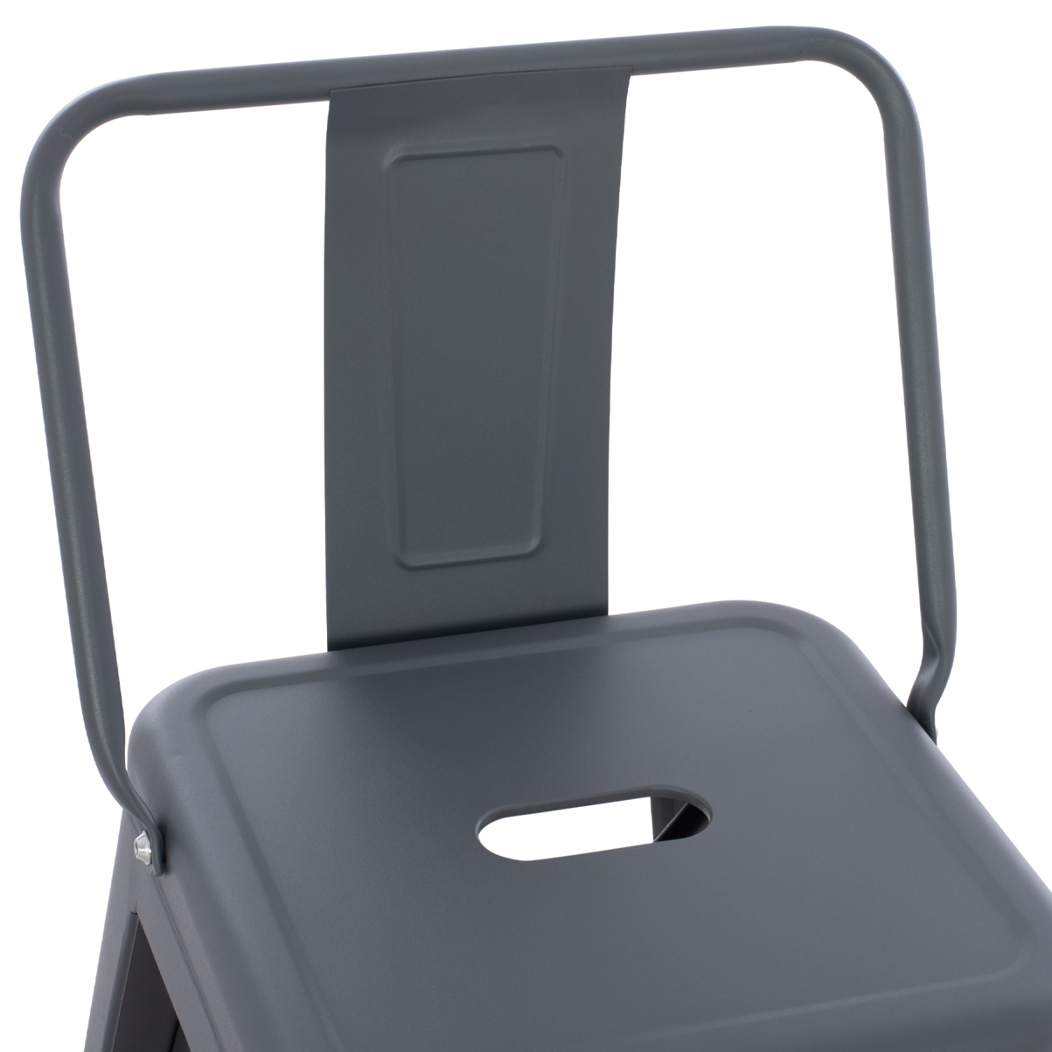 ΣΚΑΜΠΟ ΜΕΣΑΙΟΥ ΥΨΟΥΣ ΜΕΤΑΛΛΙΚΟ MELITA ΣΕ ΓΚΡΙ HM8574.10 42x42x98 cm. - Image 6