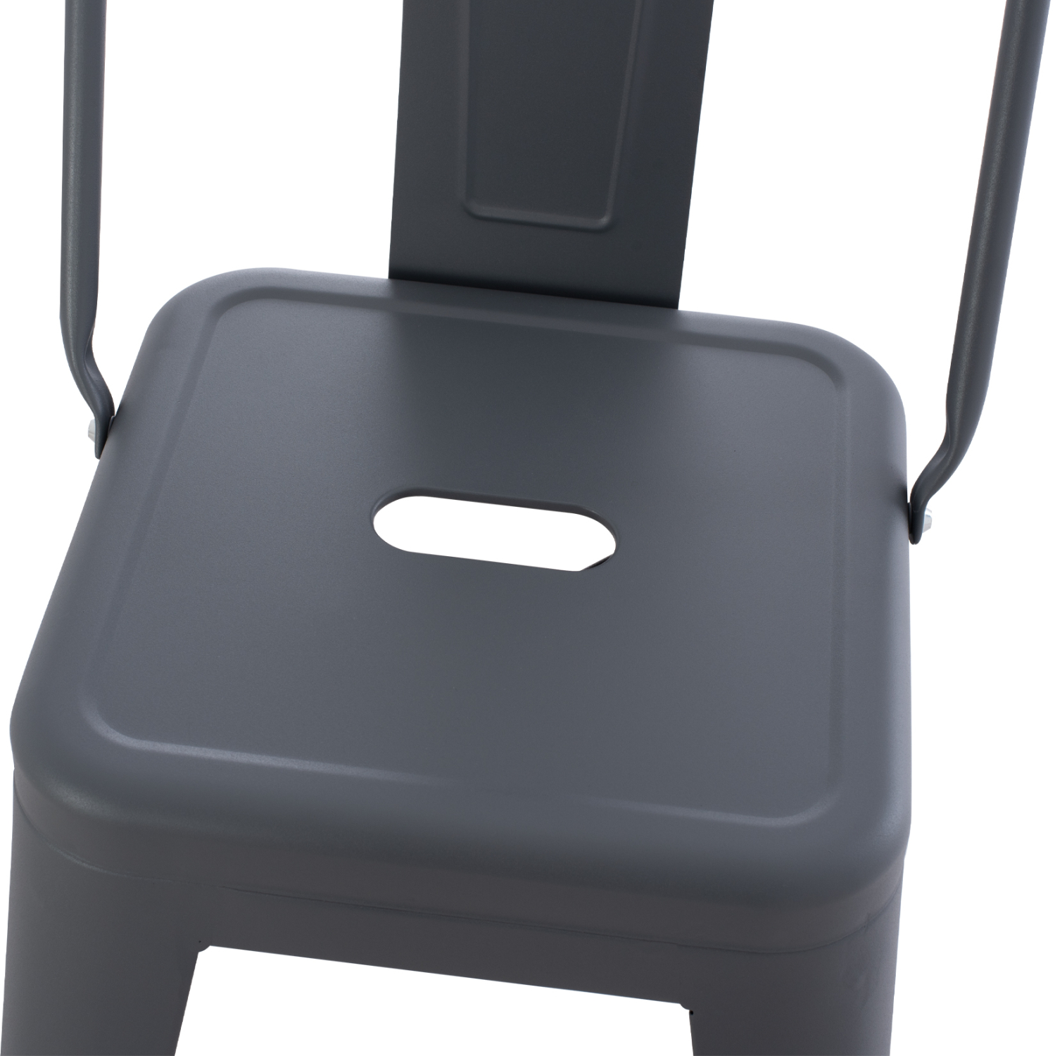 ΣΚΑΜΠΟ ΜΕΣΑΙΟΥ ΥΨΟΥΣ ΜΕΤΑΛΛΙΚΟ MELITA ΣΕ ΓΚΡΙ HM8574.10 42x42x98 cm. - Image 7