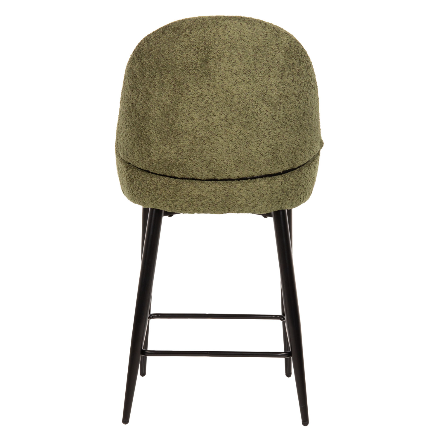 ΣΚΑΜΠΟ ΜΕΣΑΙΟΥ ΥΨΟΥΣ SARKY HM8586.03 ΥΦΑΣΜΑ ΜΠΟΥΚΛΕ ΠΡΑΣΙΝΟ-ΜΕΤΑΛΛΙΚΑ ΠΟΔΙΑ 55x62x105Yεκ. - Image 5