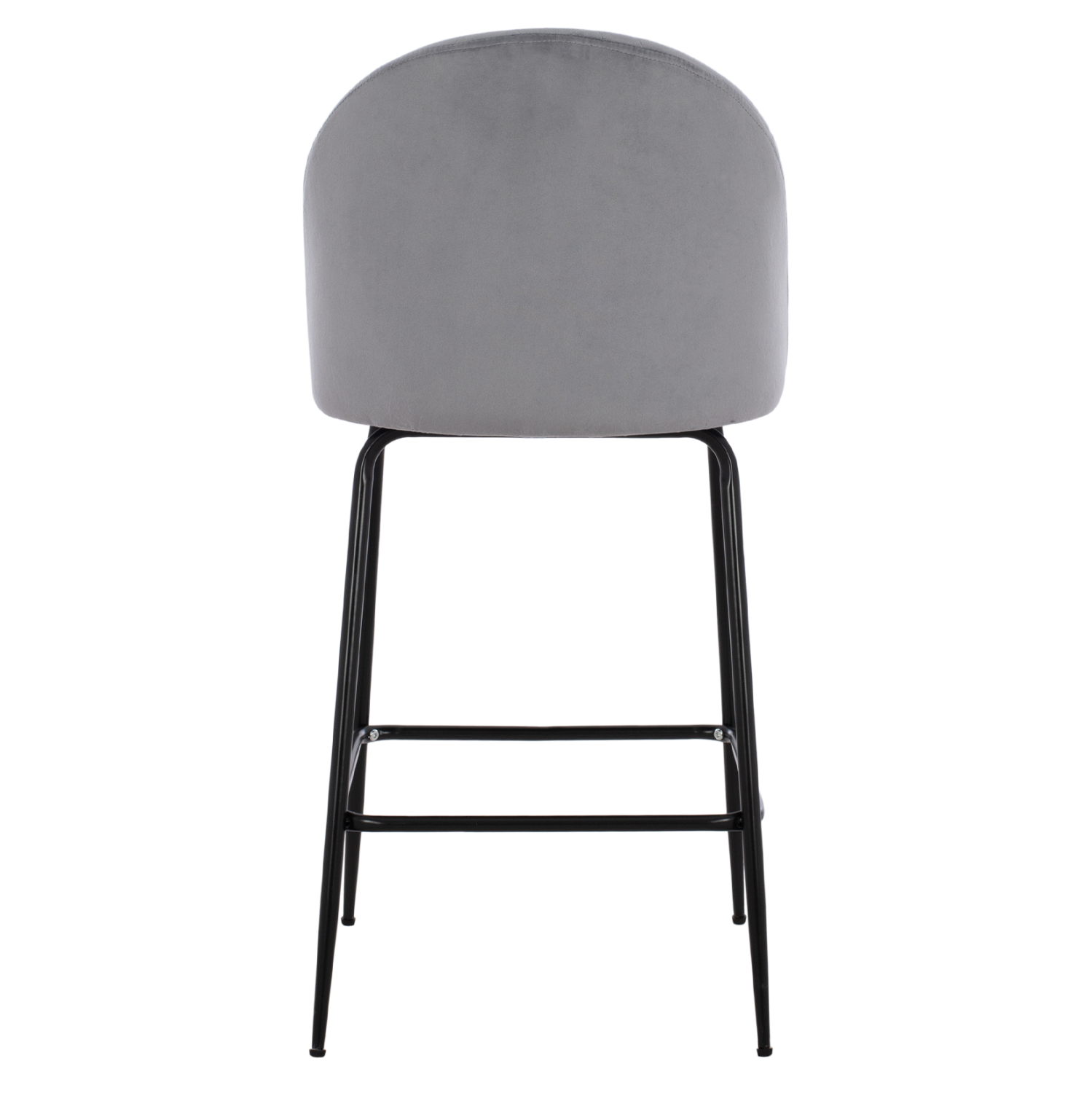 ΣΚΑΜΠΟ ODED ΜΕΣΑΙΟΥ ΥΨΟΥΣ HM8732.11 ΜΕ ΜΕΤΑΛΛΙΚΑ ΠΟΔΙΑ & ΒΕΛΟΥΔΟ ΓΚΡΙ 45x53x98 εκ. - Image 5