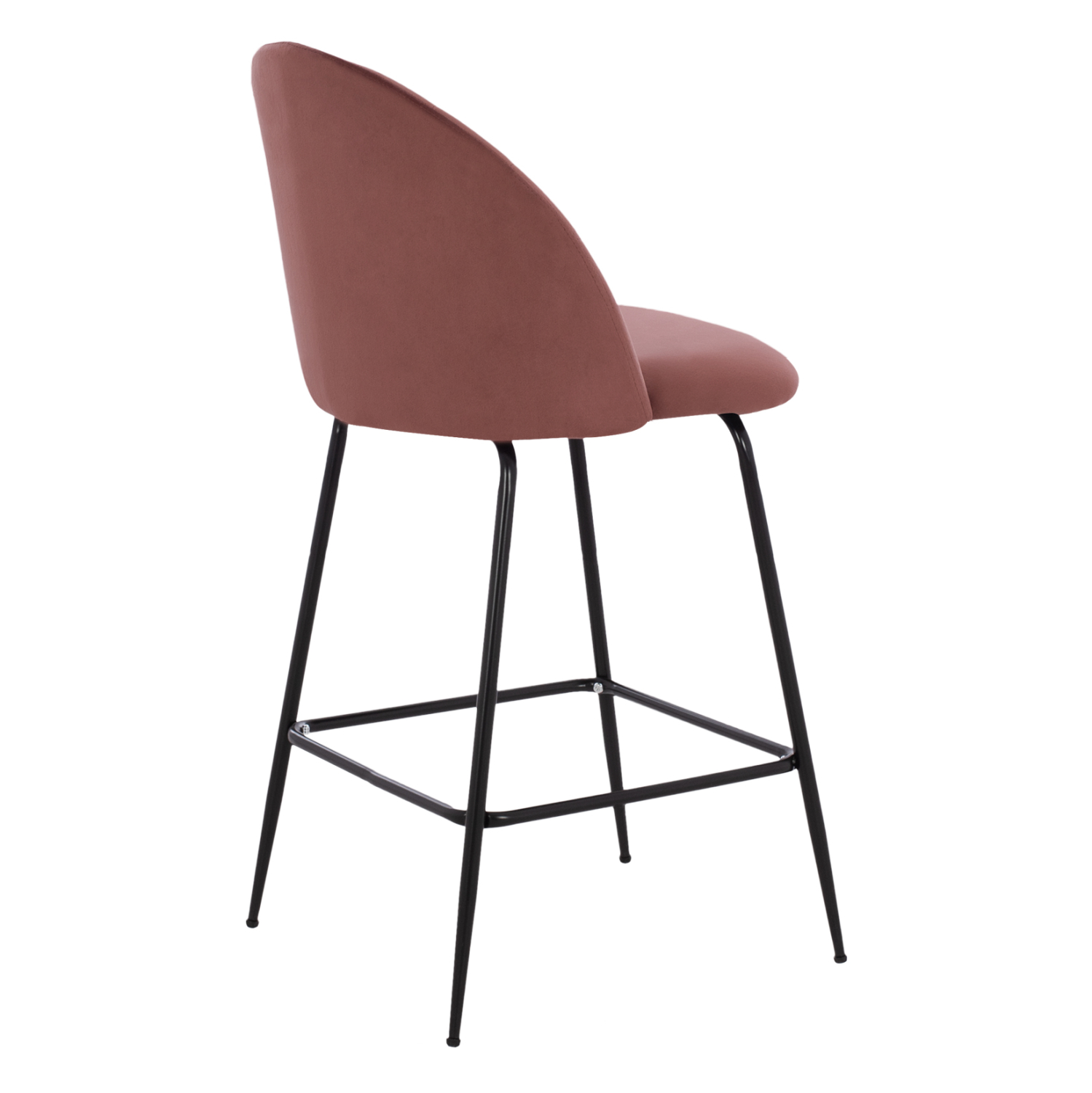 ΣΚΑΜΠΟ ODED ΜΕΣΑΙΟΥ ΥΨΟΥΣ HM8732.12 ΜΕ ΜΕΤΑΛΛΙΚΑ ΠΟΔΙΑ & ΒΕΛΟΥΔΟ ΣΑΠΙΟ ΜΗΛΟ 45x53x98 εκ. - Image 4