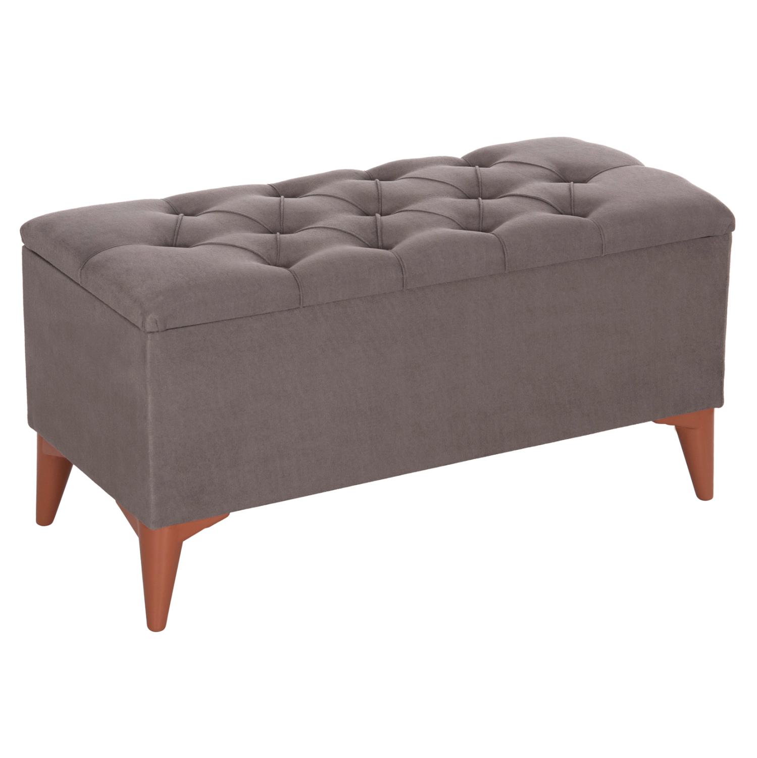 ΣΚΑΜΠΟ ΜΠΑΟΥΛΟ STROL HM9261.01 ΚΑΠΙΤΟΝΕ ΜΕ ΓΚΡΙ ΥΦΑΣΜΑ 90x40x46Yεκ.