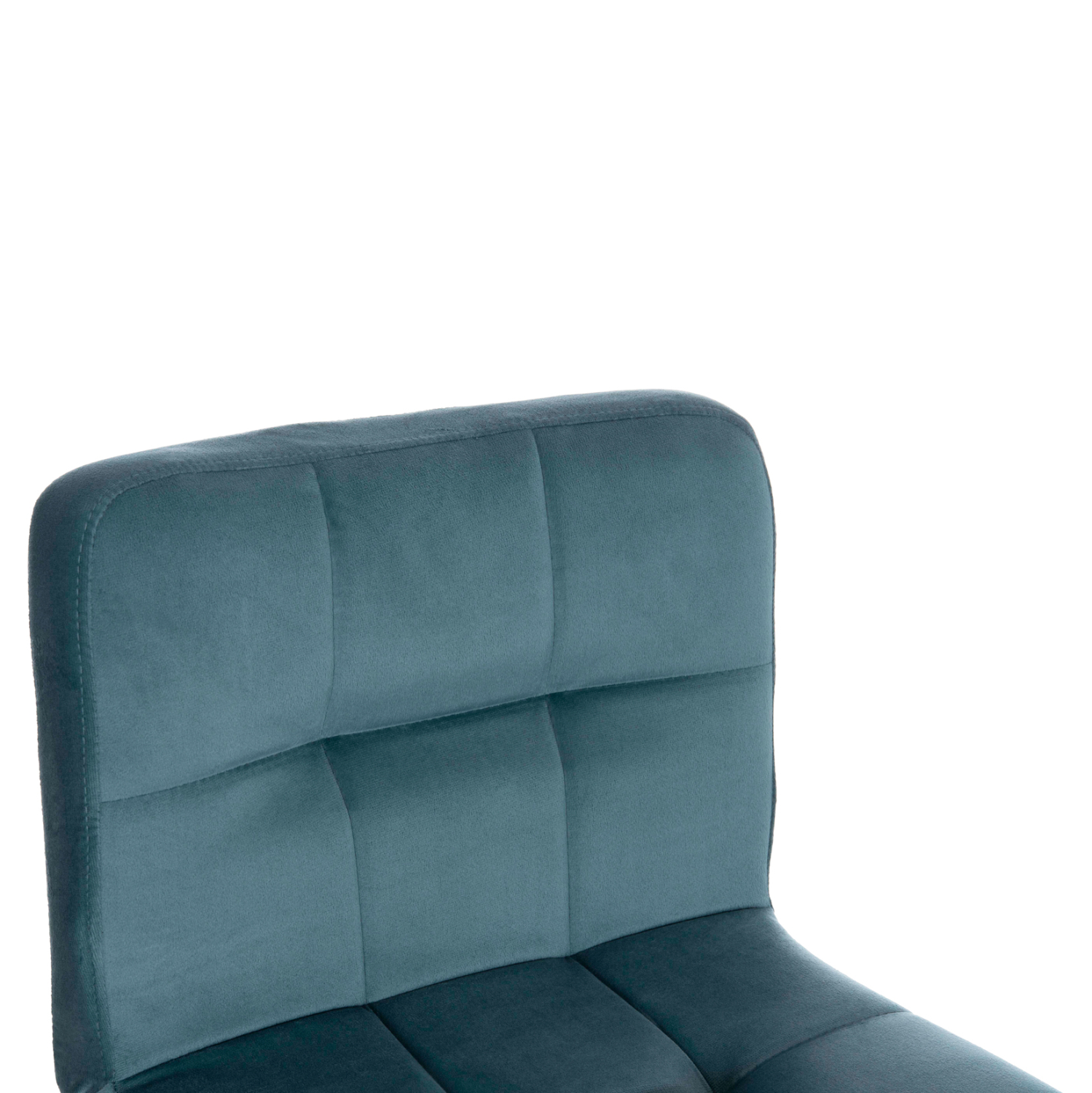 ΣΚΑΜΠΩ ΜΠΑΡ DIANA HM202.18 ΒΕΛΟΥΔΟ ΤΙΡΚΟΥΑΖ & ΜΑΥΡΟ ΜΑΤ ΣΚΕΛΕΤΟ 44x52x109Υεκ - Image 6