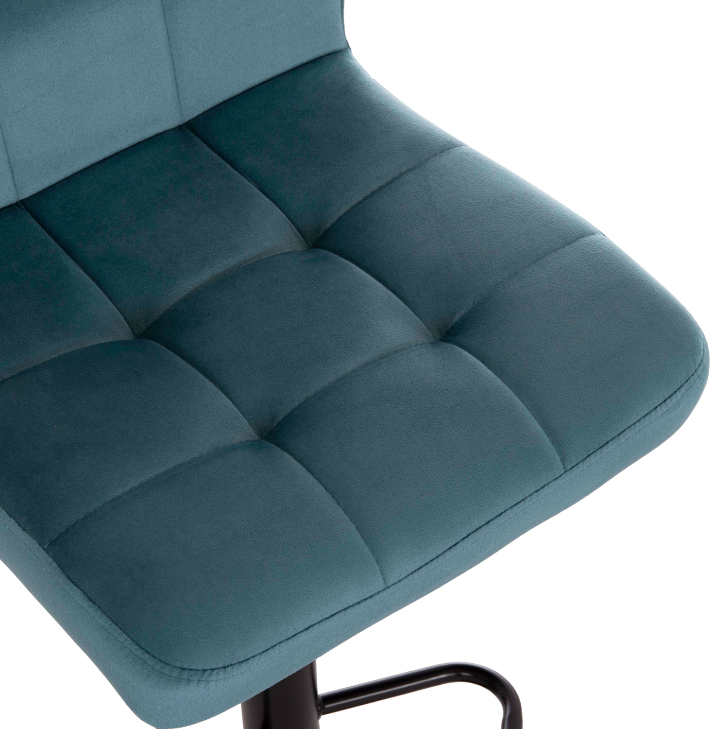 ΣΚΑΜΠΩ ΜΠΑΡ DIANA HM202.18 ΒΕΛΟΥΔΟ ΤΙΡΚΟΥΑΖ & ΜΑΥΡΟ ΜΑΤ ΣΚΕΛΕΤΟ 44x52x109Υεκ - Image 7