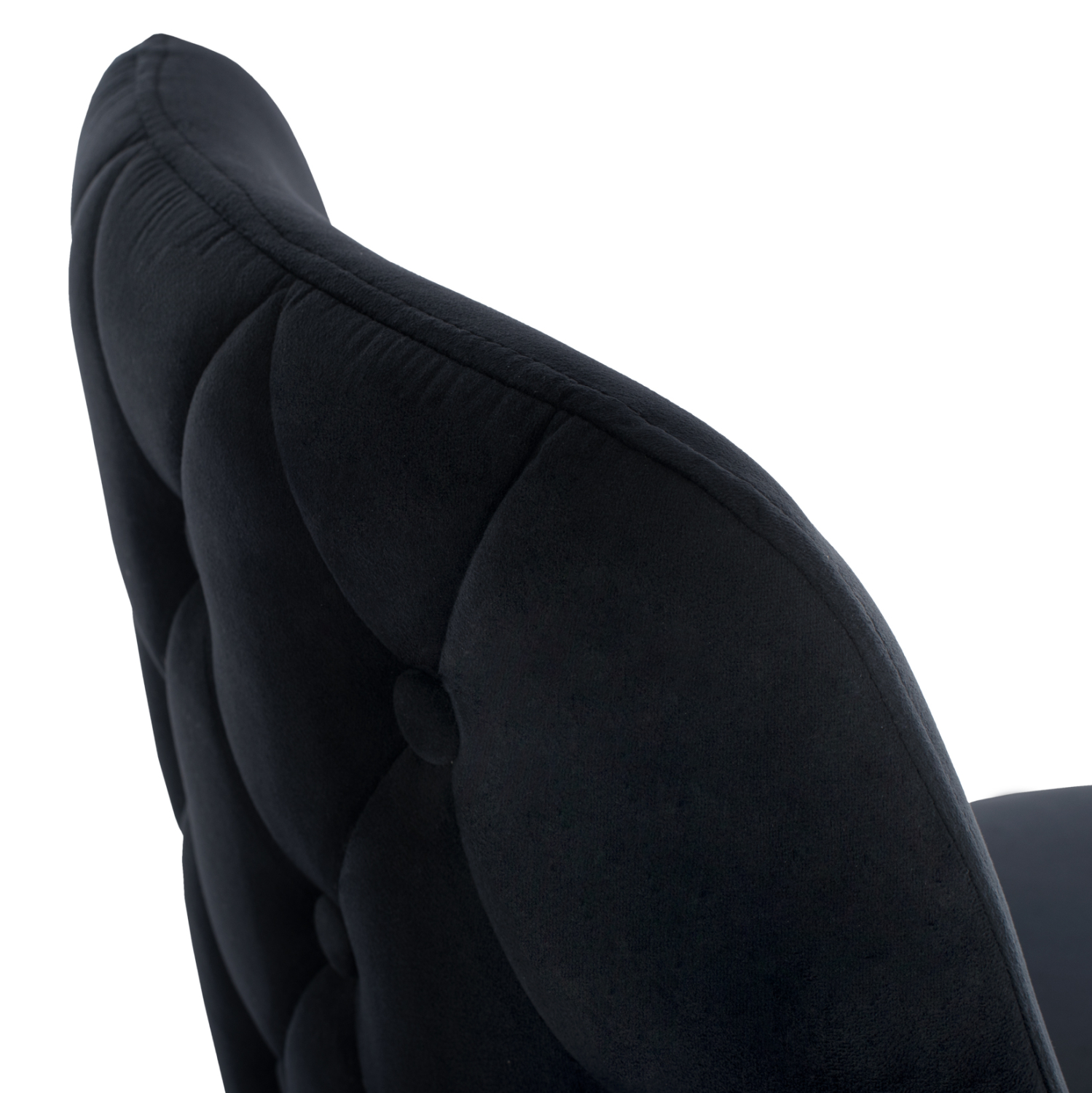 ΣΚΑΜΠΟ ΜΠΑΡ SERENITY HM8519.04 ΒΕΛΟΥΔΟ ΜΑΥΡΟ ΜΕ ΜΕΤΑΛΛΙΚΟ ΣΚΕΛΕΤΟ 53x48x110 εκ. - Image 6