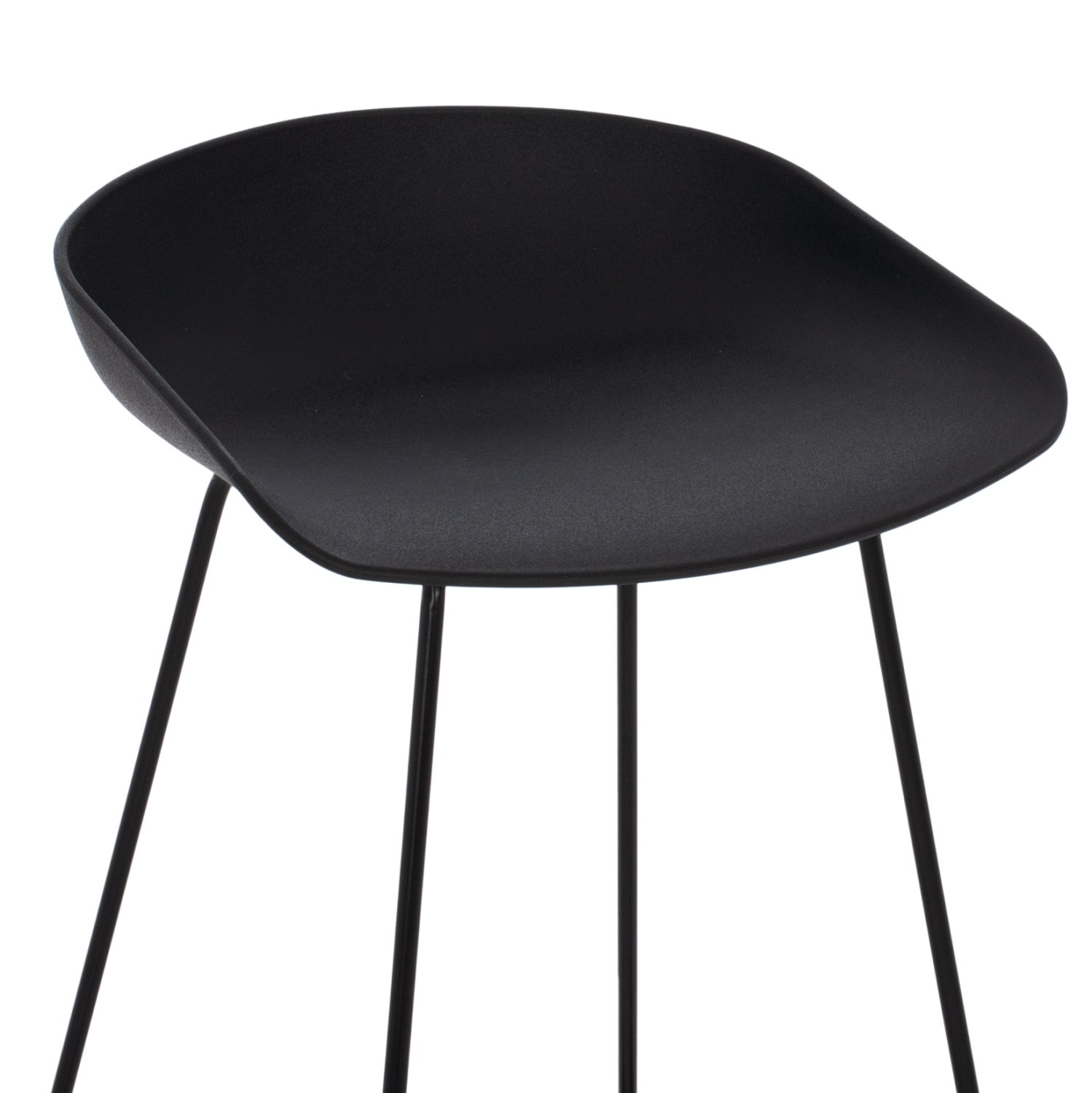 ΣΚΑΜΠΟ ΜΠΑΡ NAILA HM9299.02 ΜΑΥΡΟ ΜΕΣΑΙΟΥ ΥΨΟΥΣ 44x44x74Yεκ. - Image 6