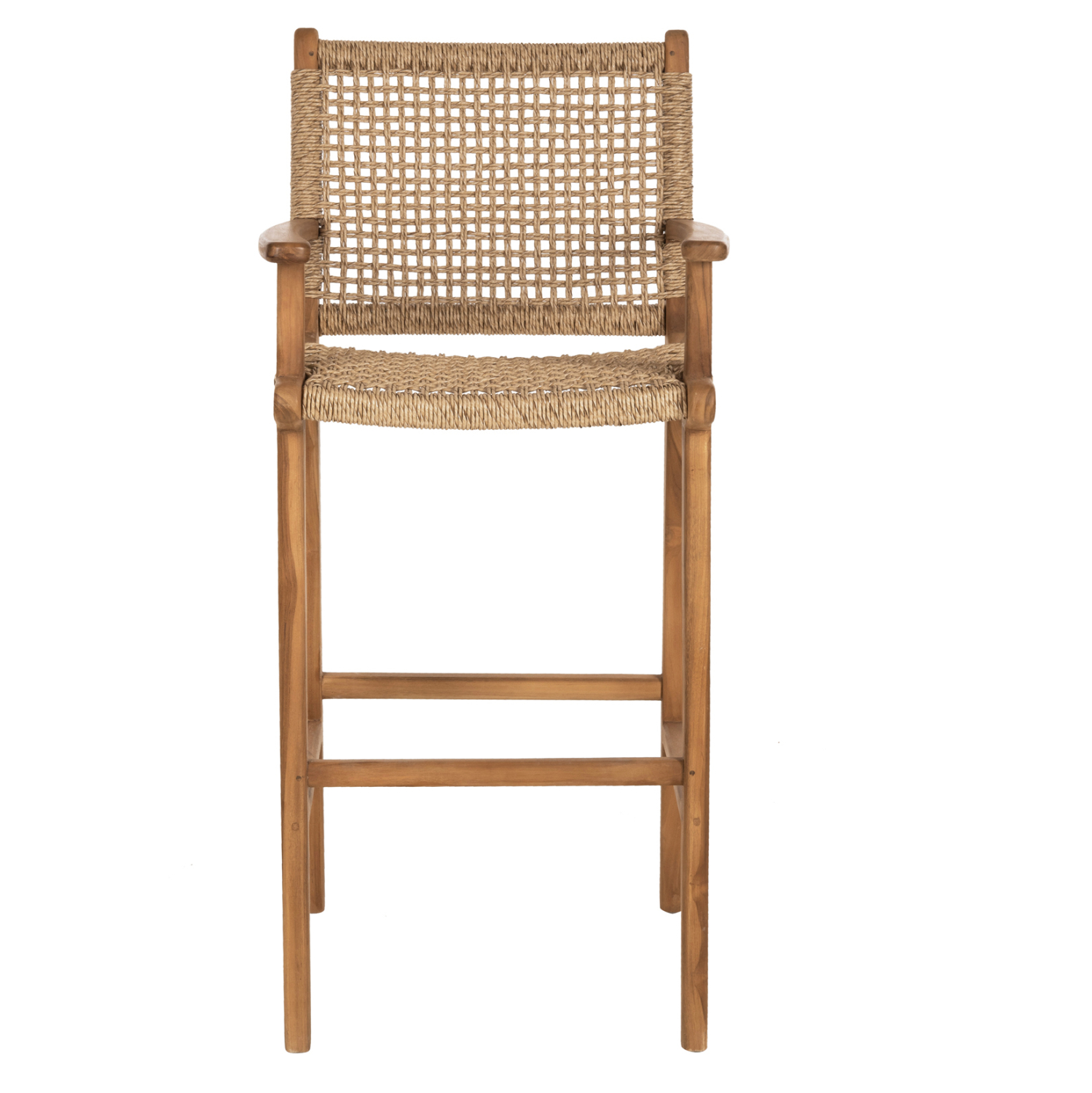 ΣΚΑΜΠΟ ΜΠΑΡ ΜΕ ΜΠΡΑΤΣΑ ΤΕΟ HM9807 ΞΥΛΟ ΤΕΑΚ ΚΑΙ ΣΧΟΙΝΙ ΣΕ ΦΥΣΙΚΟ 52x57x110Yεκ. - Image 3