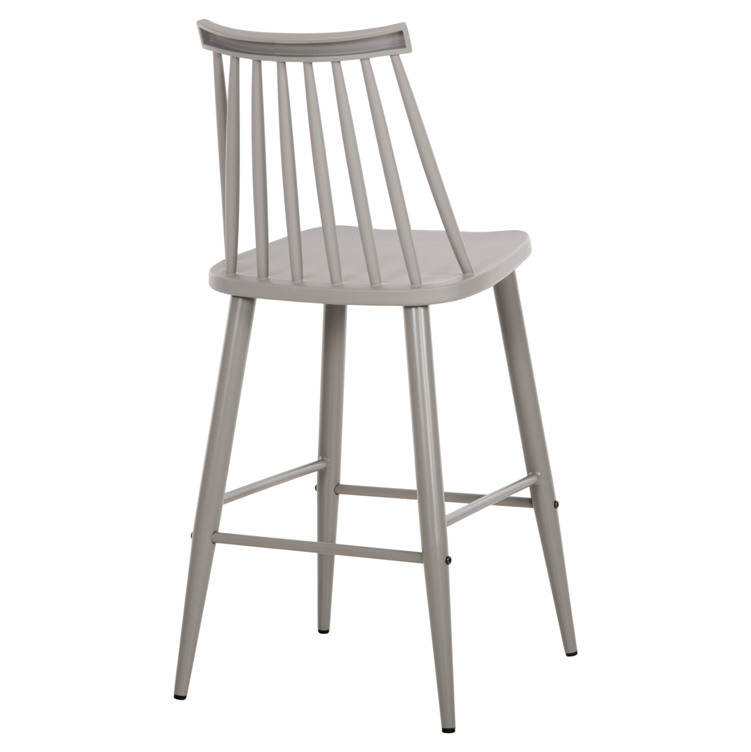 ΣΚΑΜΠΟ ΜΠΑΡ ΜΕΣ. ΥΨΟΥΣ VANESSA HM9300.20 ΠΟΛΥΠΡΟΠΥΛΕΝΙΟ & ΜΕΤΑΛΛΟ-ΓΚΡΙ 45,5x46x97Υεκ - Image 4