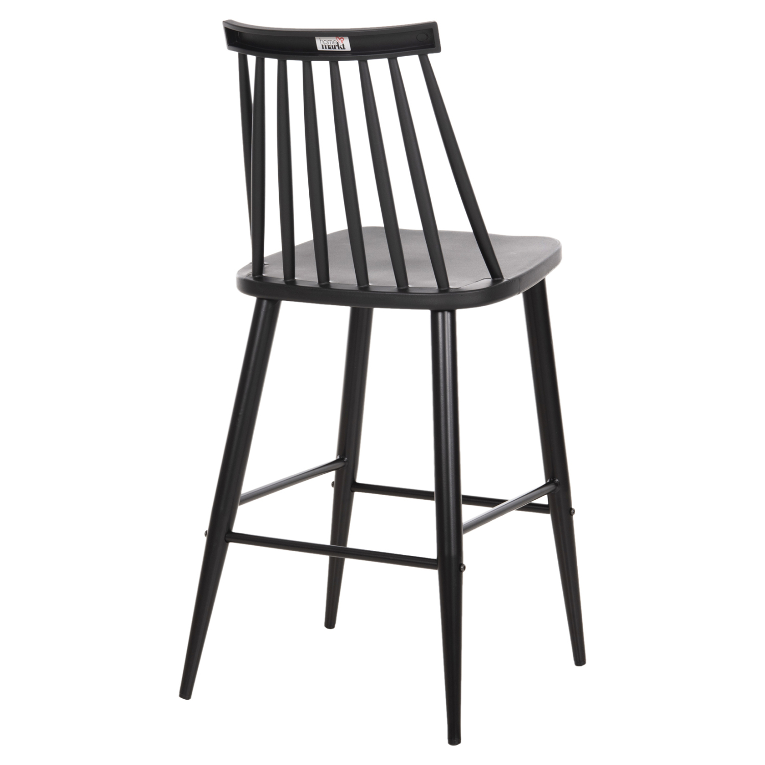 ΣΚΑΜΠΟ ΜΠΑΡ ΜΕΣΑΙΟΥ ΥΨΟΥΣ VANESSA HM9300.12 ΠΟΛΥΠΡΟΠΥΛΕΝΙΟ & ΜΕΤΑΛΛΟ-ΜΑΥΡΟ 45,5x46x97Υ εκ. - Image 4