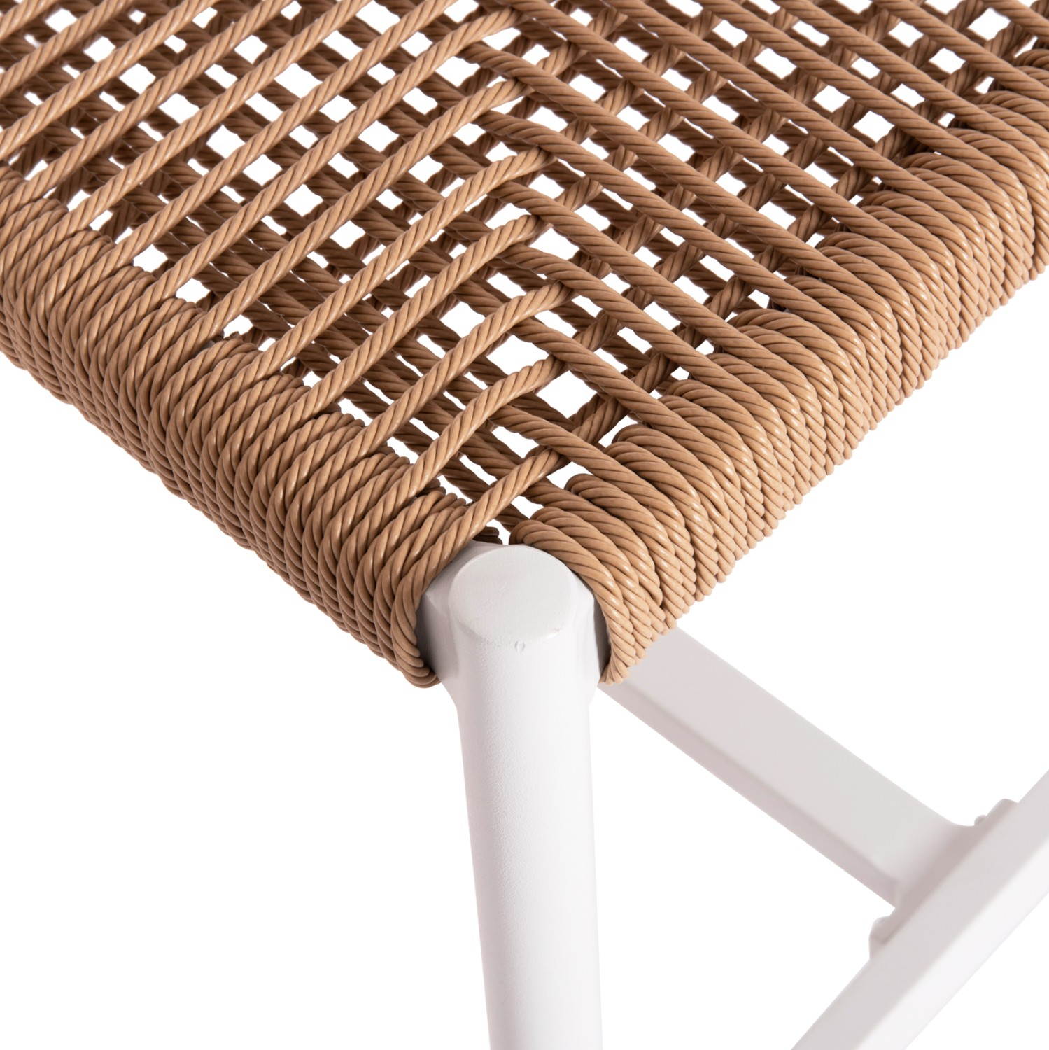 ΣΚΑΜΠΟ ΜΠΑΡ ΜΕΣ.ΥΨΟΥΣ NOJO HM5920.01 ΛΕΥΚΟ ΑΛΟΥΜΙΝΙΟ--ΜΠΕΖ ΣΥΝΘ.RATTAN 40x55.5x99Yεκ - Image 8