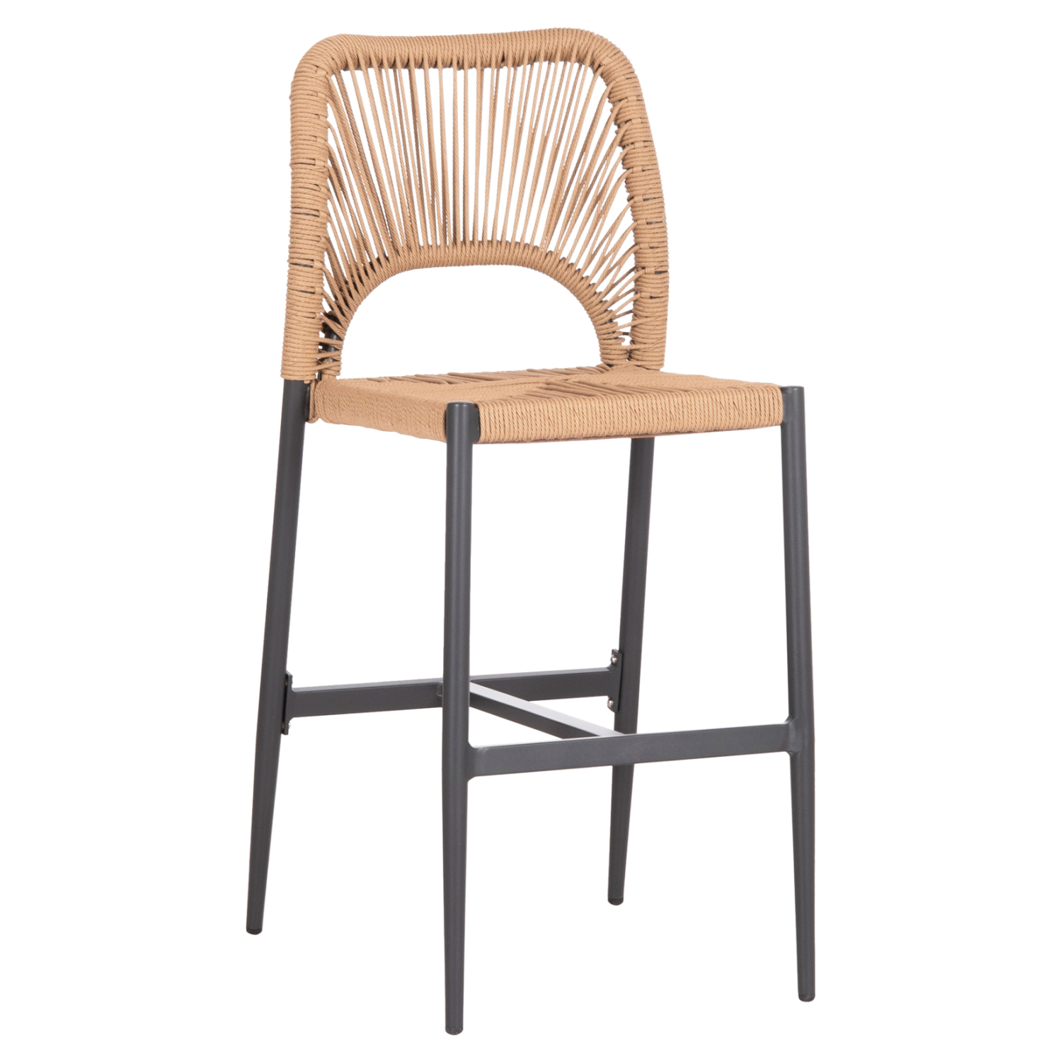 ΣΚΑΜΠΟ ΜΠΑΡ ΜΕΣ.ΥΨΟΥΣ NOJO HM5920.02 ΑΝΘΡΑΚΙ ΑΛΟΥΜΙΝΙΟ--ΜΠΕΖ ΣΥΝΘ.RATTAN 40x55.5x99Yεκ