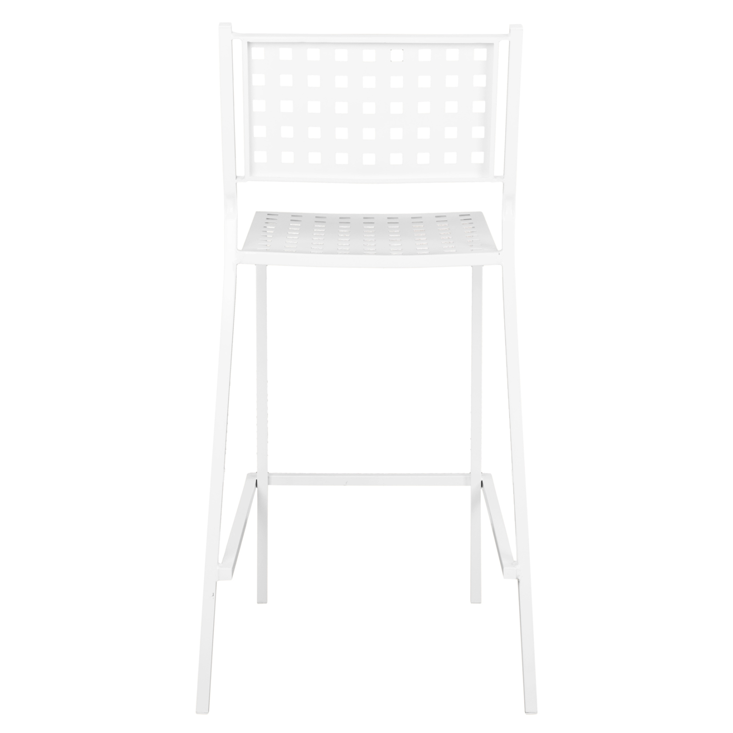 ΣΚΑΜΠΟ ΜΠΑΡ ΜΕΤΑΛΛΙΚΟ OLYMPIAS HM5528.02 ΣΕ ΛΕΥΚΗ ΑΠΟΧΡΩΣΗ 47x58x111 εκ. - Image 5