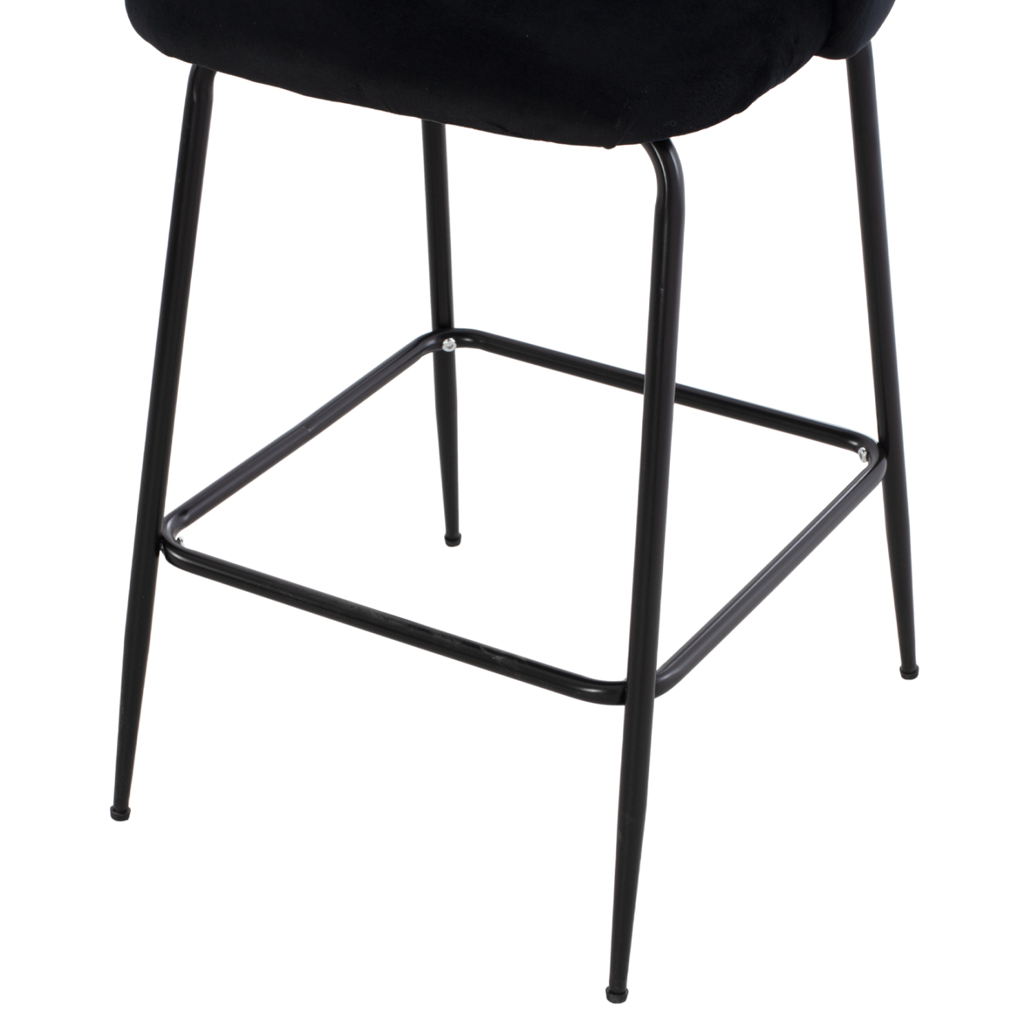 ΣΚΑΜΠΟ ODED ΜΕΣΑΙΟΥ ΥΨΟΥΣ HM8732.14 ΜΕ ΜΕΤΑΛΛΙΚΑ ΠΟΔΙΑ & ΒΕΛΟΥΔΟ ΜΑΥΡΟ 45x53x98 εκ. - Image 8