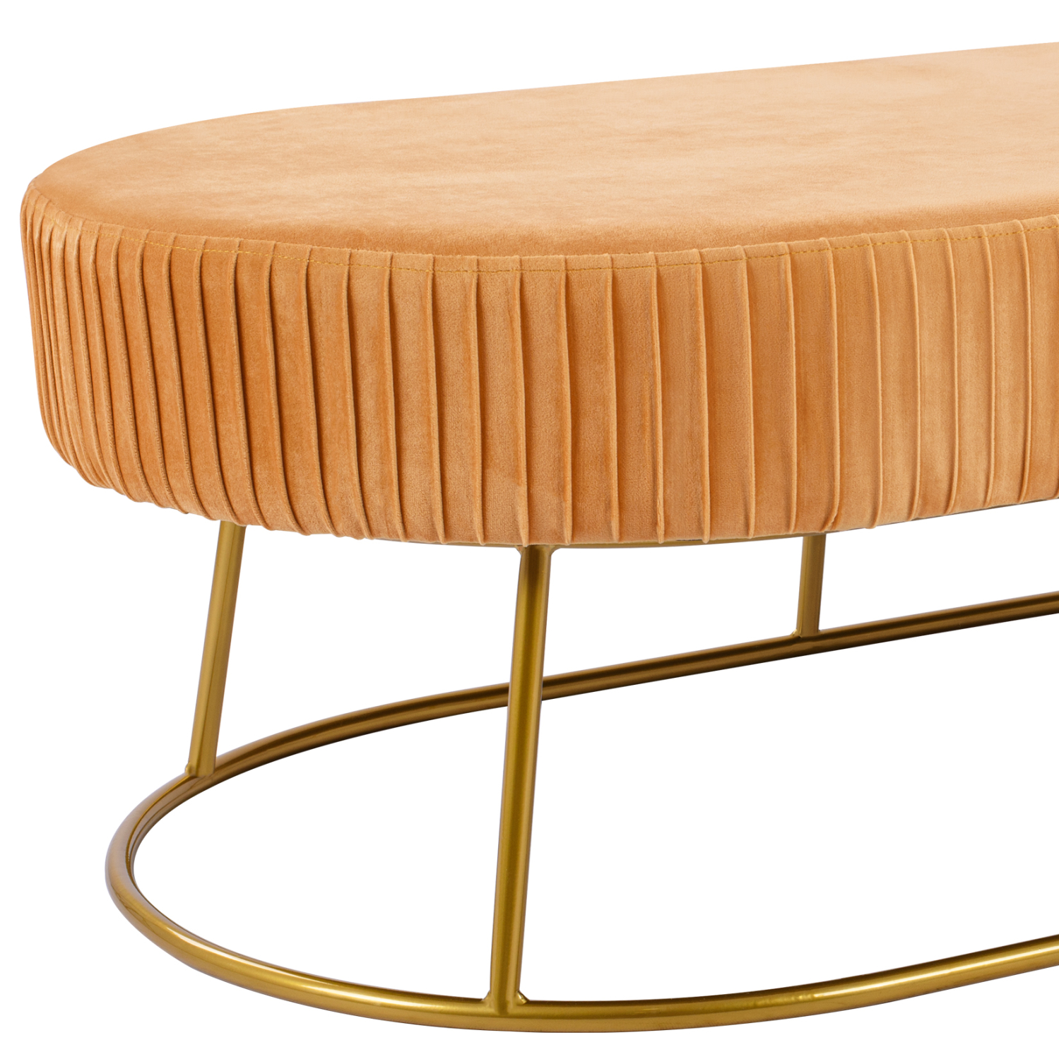 ΣΚΑΜΠΟ ΠΑΓΚΑΚΙ ALINAFE HM8635.09 ΑΠΟ ΧΡΥΣΟ ΒΕΛΟΥΔΟ ΜΕ ΧΡΥΣΗ ΒΑΣΗ 118Χ64Χ40,5Y εκ. - Image 7