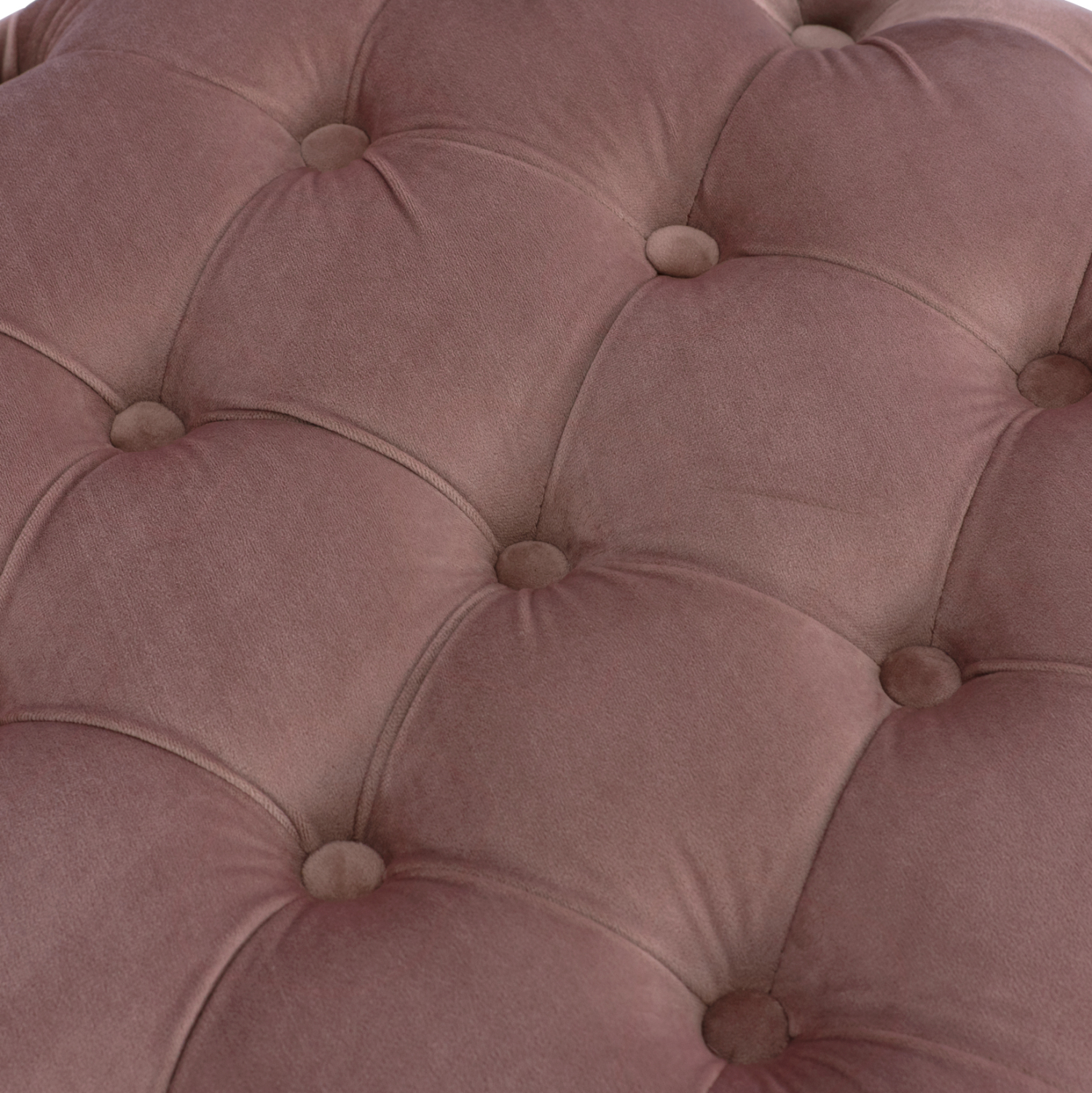 ΣΚΑΜΠΟ KASSIE ΣΑΠΙΟ ΜΗΛΟ ΒΕΛΟΥΔΟ ΤΥΠΟΥ CHESTERFIELD HM8406.02 Φ60x43Υ εκ. - Image 4