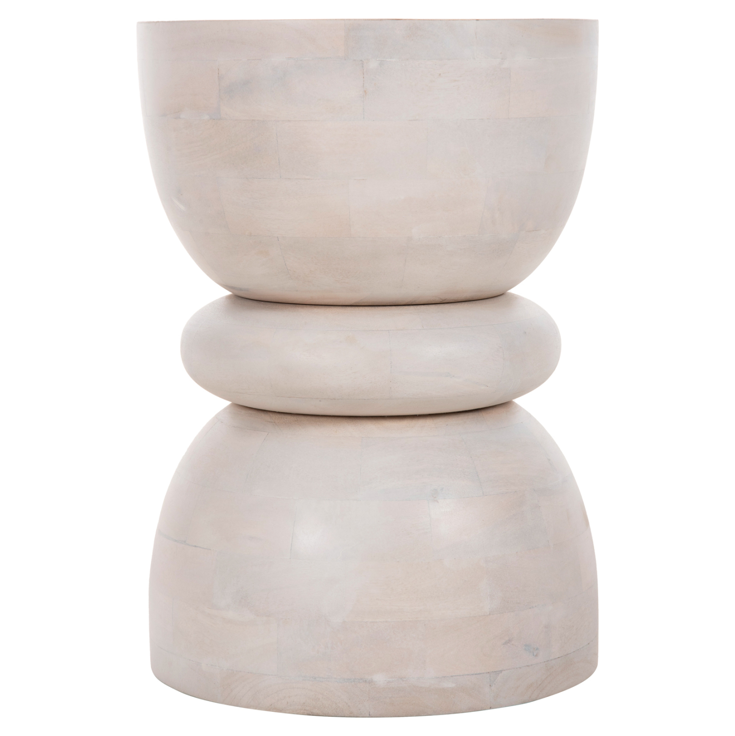 ΣΚΑΜΠΟ ΣΤΡΟΓΓΥΛΟ COIL HM9703 ΜΑΣΙΦ MANGO ΣΕ ΛΕΥΚΟ ΧΡΩΜΑ Φ35x51Υ εκ. - Image 3