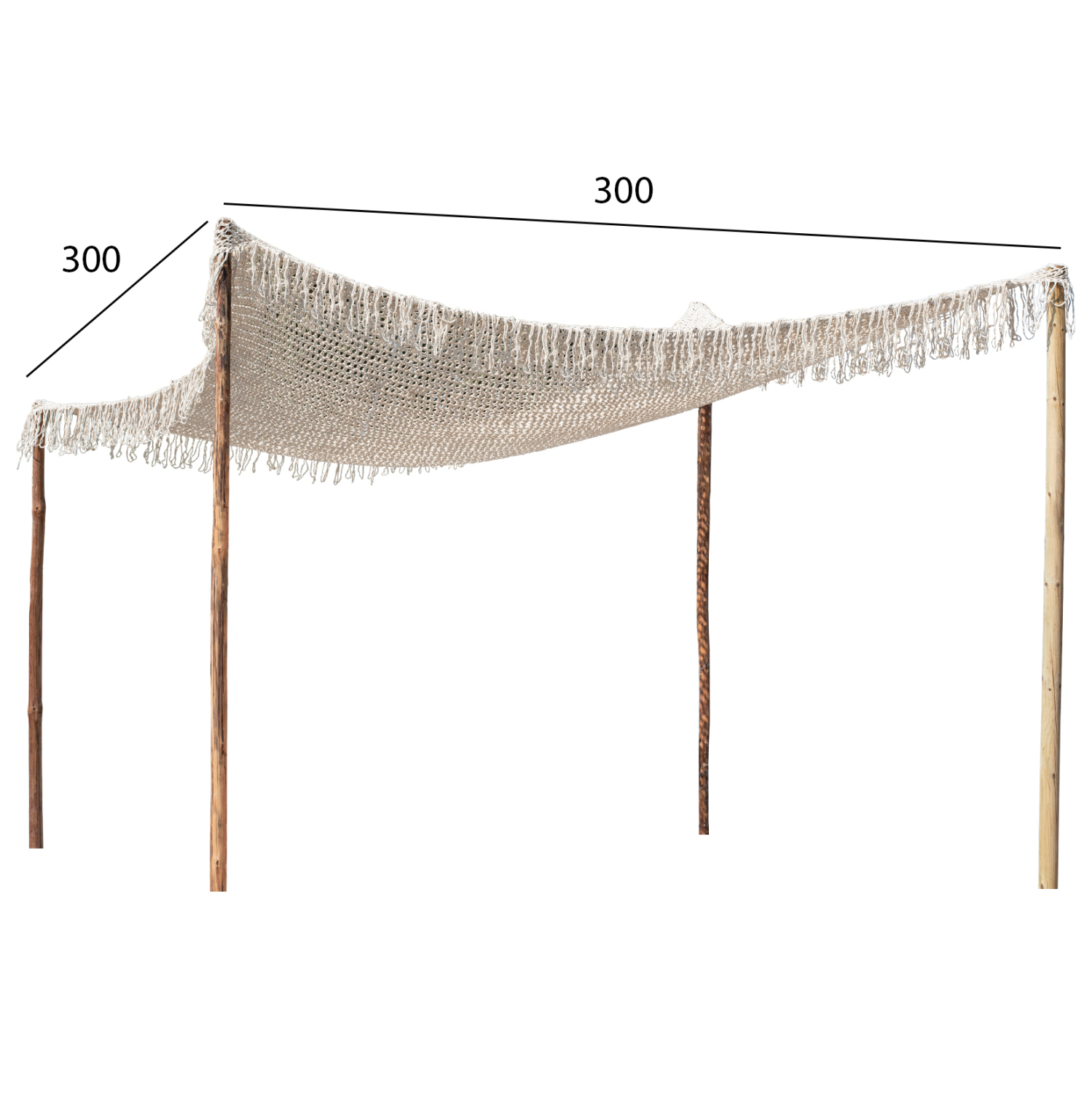 ΣΚΙΑΣΤΡΟ DANIKA 3Χ3 ΜΑΚΡΑΜΕ ΕΚΡΟΥ ΧΡΩΜΑ HM5780 - Image 2