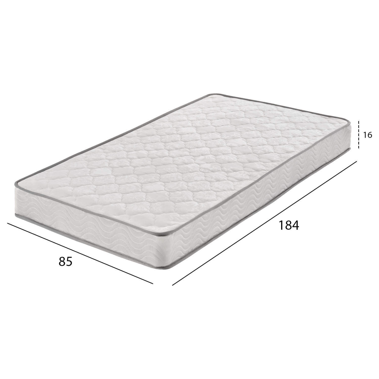 ΣΤΡΩΜΑ CONTINUOUS SPRING ΜΟΝΗΣ ΟΨΗΣ HM671.09 85x184x16 εκ. - Image 2