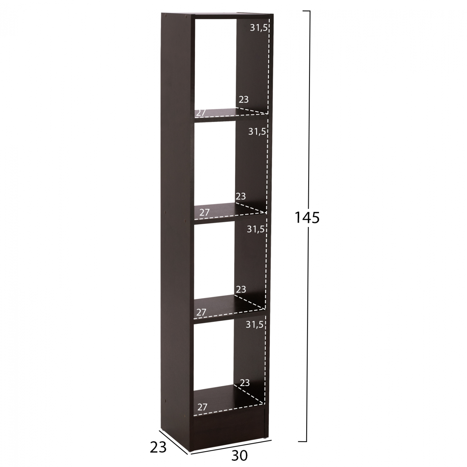 ΣΥΝΘΕΣΗ ΤΗΛΕΟΡΑΣΗΣ JAZMIN HM2255.01 WENGE 181x29,5x145 εκ. - Image 4