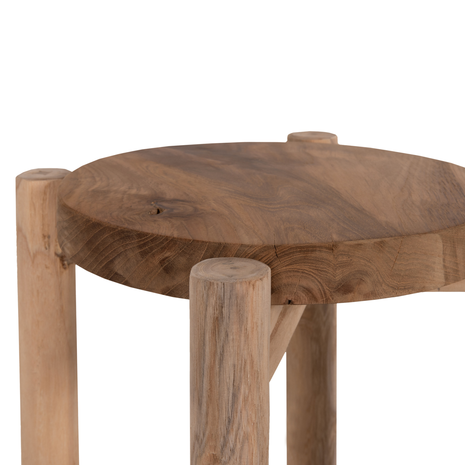 ΤΡΑΠΕΖΑΚΙ ΒΟΗΘΗΤΙΚΟ HOVER HM7900 ΞΥΛΟ ΤΕΑΚ ΣΕ ΦΥΣΙΚΟ ΧΡΩΜΑ Φ30x50Υεκ. - Image 5