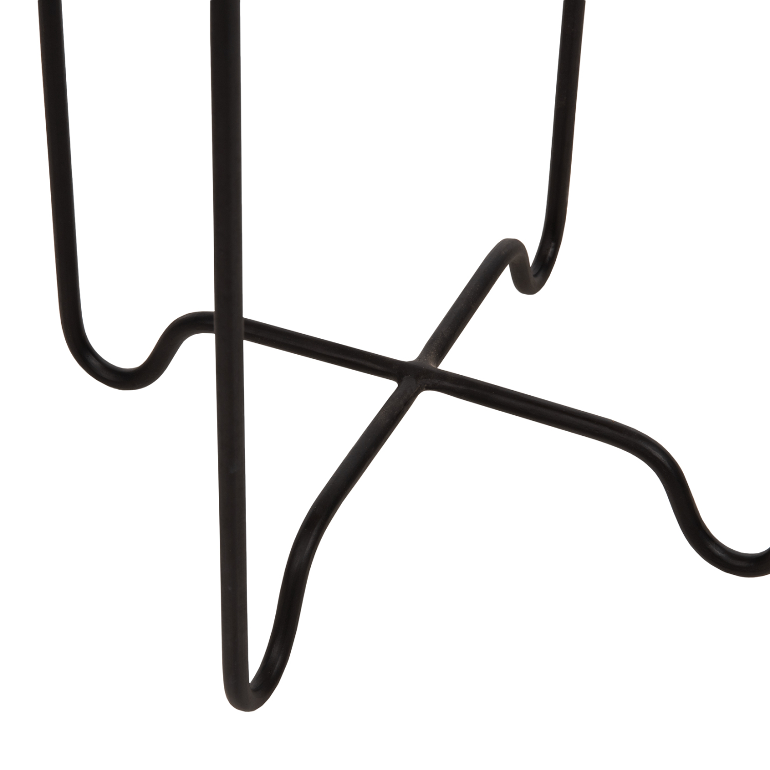 ΤΡΑΠΕΖΑΚΙ ΒΟΗΘΗΤΙΚΟ FLY HM7905 RATTAN ΦΥΣΙΚΟ ΧΡΩΜΑ-ΜΕΤΑΛΛΙΚΗ ΒΑΣΗ ΜΑΥΡΗ Φ32x48Yεκ. - Image 5